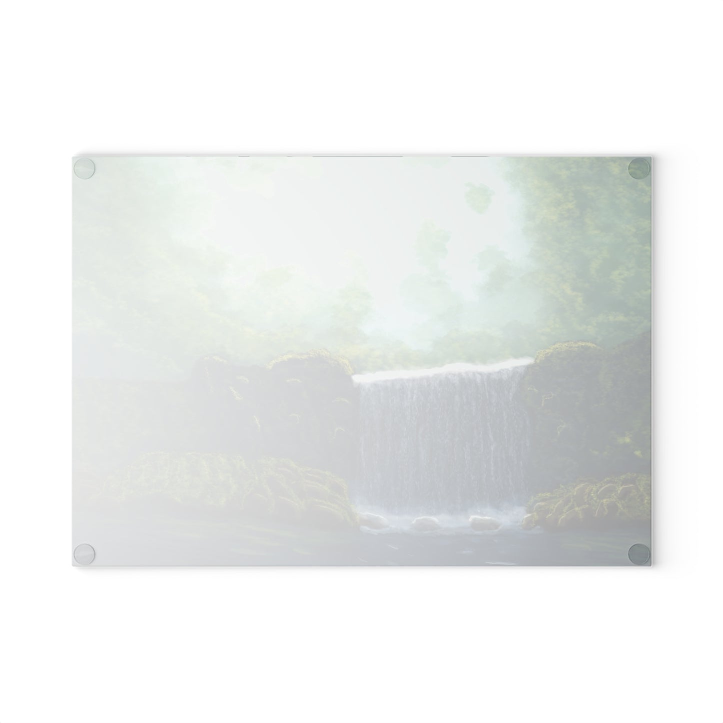 Scenic Glass Cutting Board - Waterfall Artwork, Kitchen Decor, Gift for Cooks, Housewarming, Nature Lovers,