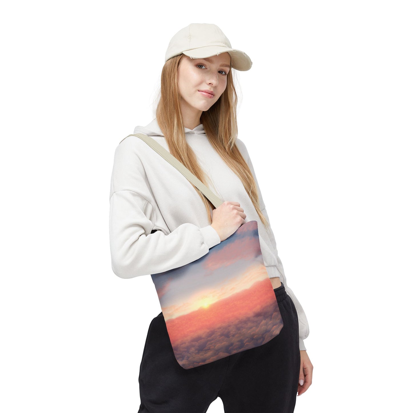 Sunset Sky Tote Bag, Beach Tote, Travel Bag, Reusable Shopper, Gift for Her, Bohemian Style Bag