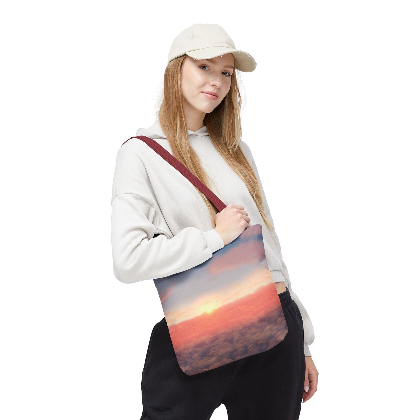 Sunset Sky Tote Bag, Beach Tote, Travel Bag, Reusable Shopper, Gift for Her, Bohemian Style Bag