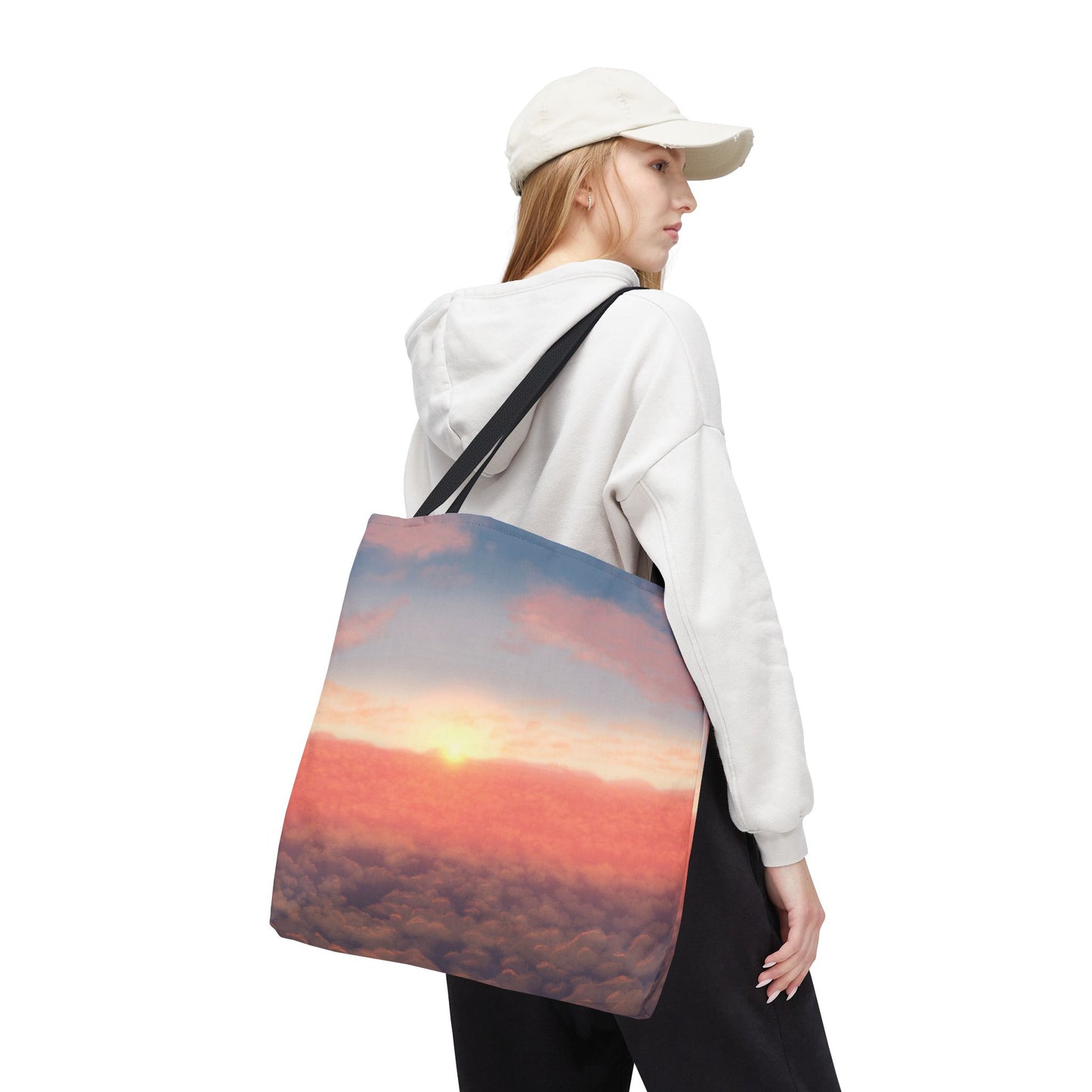 Sunset Sky Tote Bag, Beach Tote, Travel Bag, Reusable Shopper, Gift for Her, Bohemian Style Bag