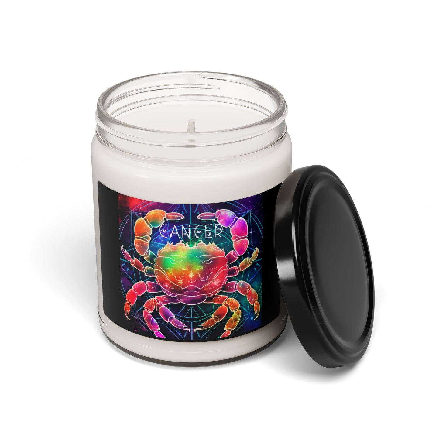 Vibrant Zodiac Cancer Soy Candle, Aromatherapy Candle, Birthday Gift, Home Decor, Spiritual Gift, Relaxation Candle