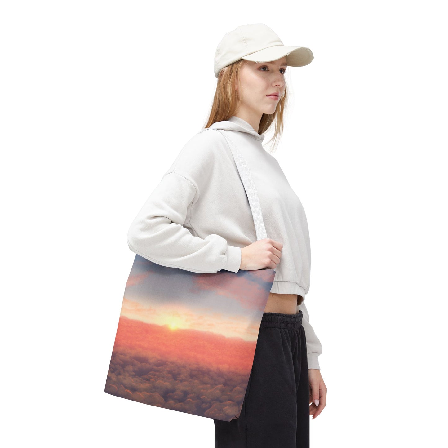 Sunset Sky Tote Bag, Beach Tote, Travel Bag, Reusable Shopper, Gift for Her, Bohemian Style Bag