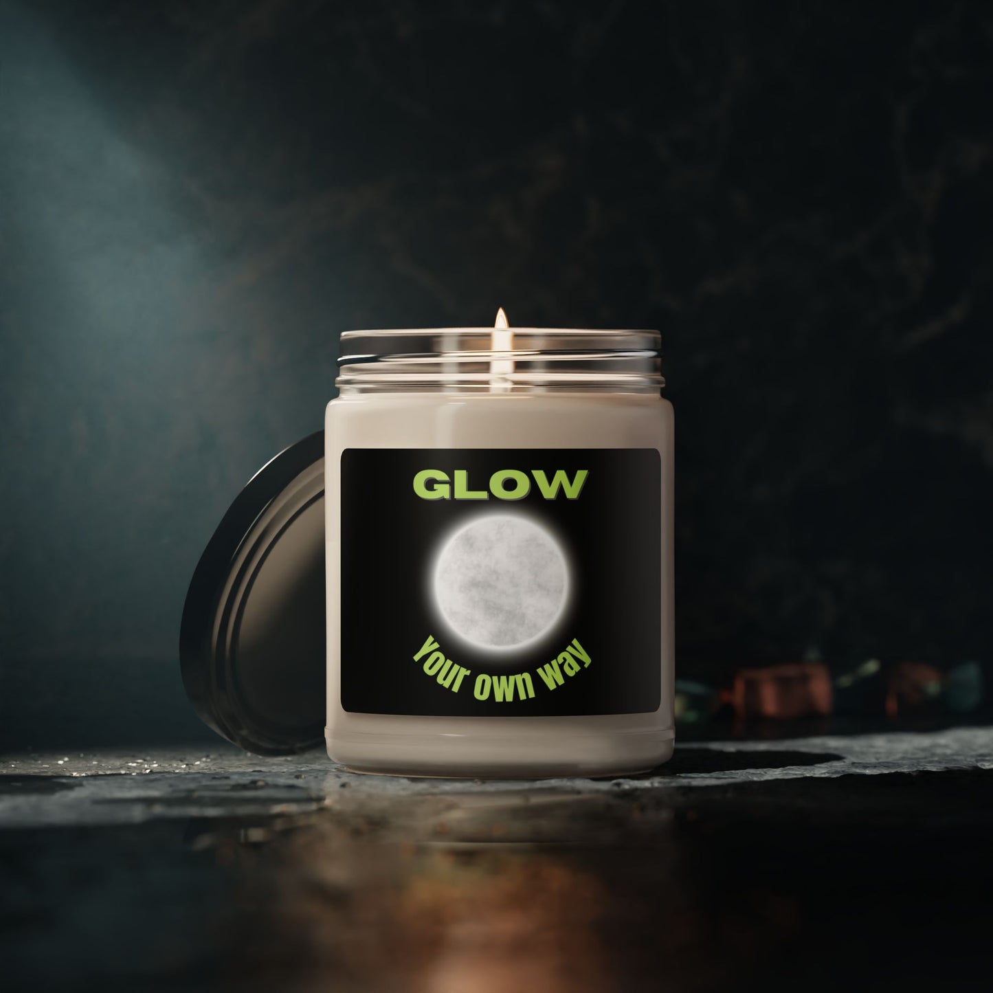 Glow Your Own Way Candle - Scented Soy Candle, Relaxation Gift, Home Décor, Self-Care Essential, Moonlight Inspiration