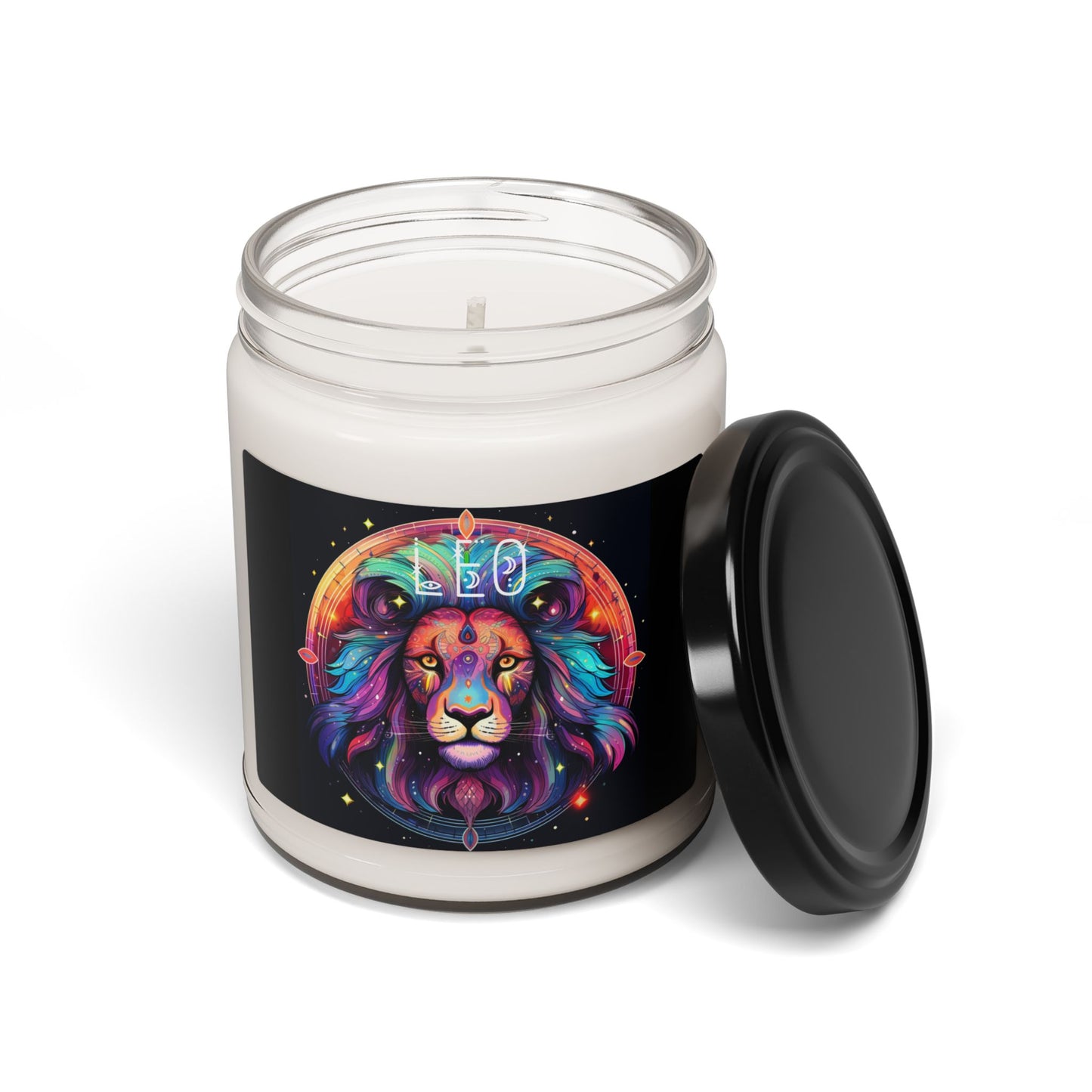 Vibrant Zodiac Scented Candle, Gift For Leo, Astrology Gift, Home Decor, Relaxation, Birthday Gift, Self-Care