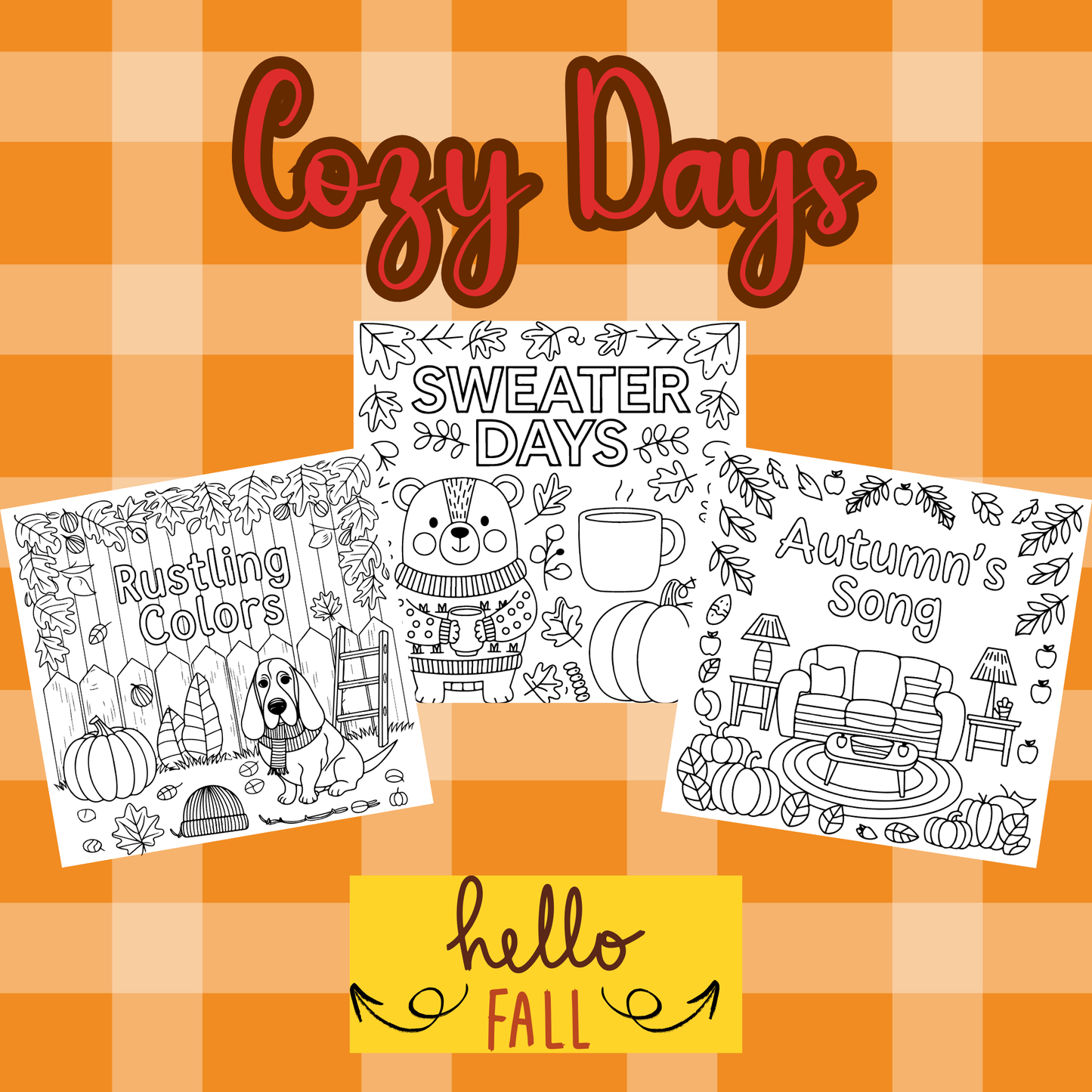 Bold And Easy Pumpkin Magic: Cozy autumn coloring book