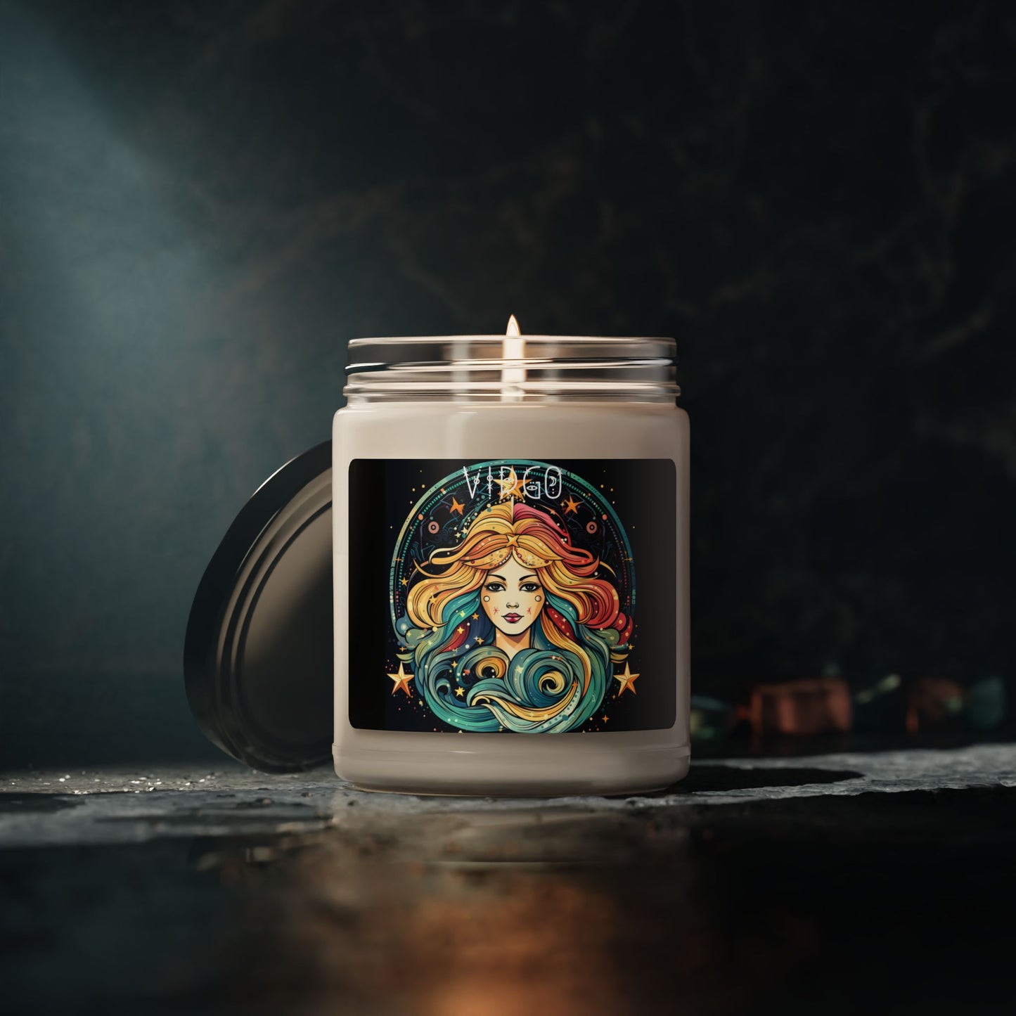 Virgo Scented Soy Candle, Zodiac Gift for Astrology Lovers, Home Decor, Relaxation, Birthday Gift, Self-Care, 9oz Candle