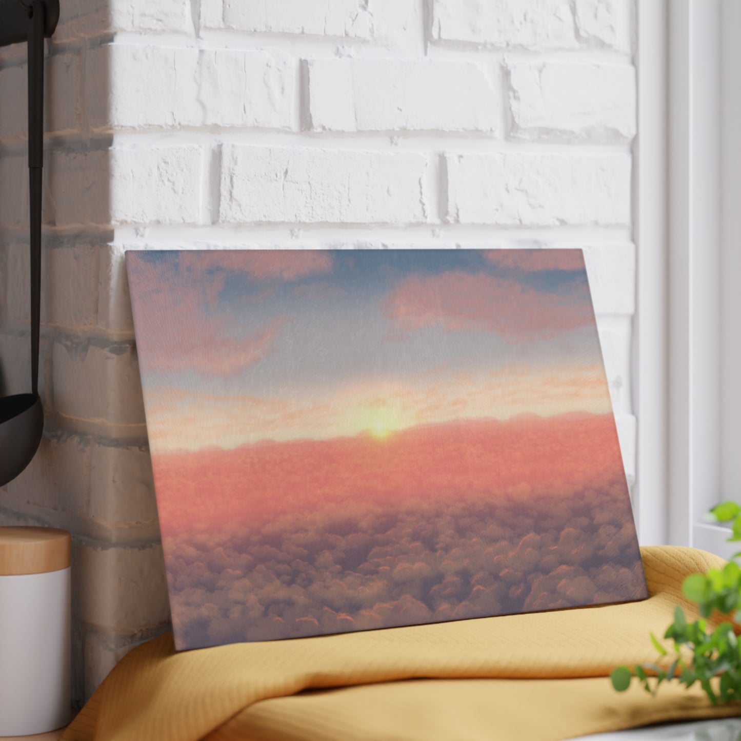Sunset Sky Glass Cutting Board, Kitchen Decor, Gift for Chefs, Foodies, Housewarming gift, Wedding gift