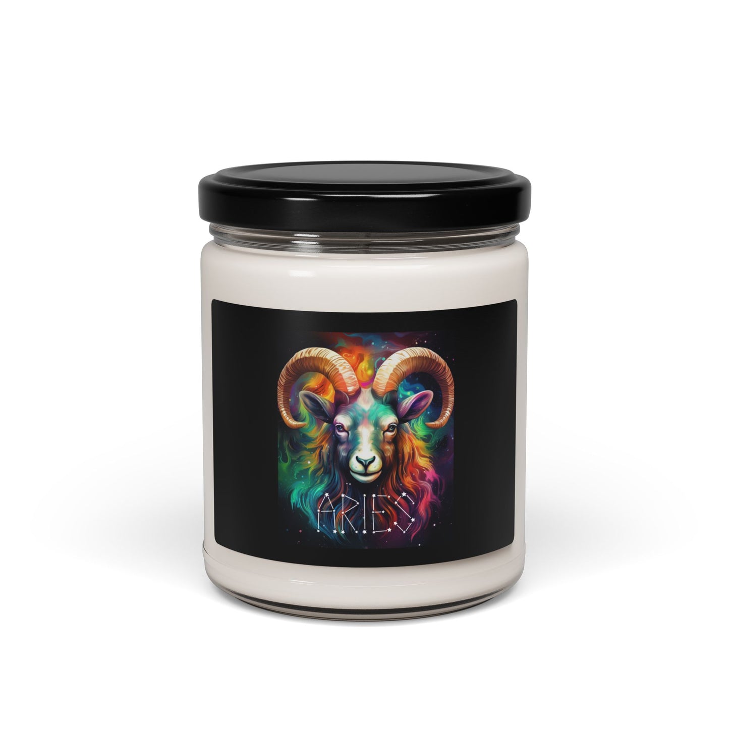 Colorful Zodiac Aries Scented Soy Candle | Aromatherapy Gift | Astrology Decor | Home Relaxation | Birthday Gift