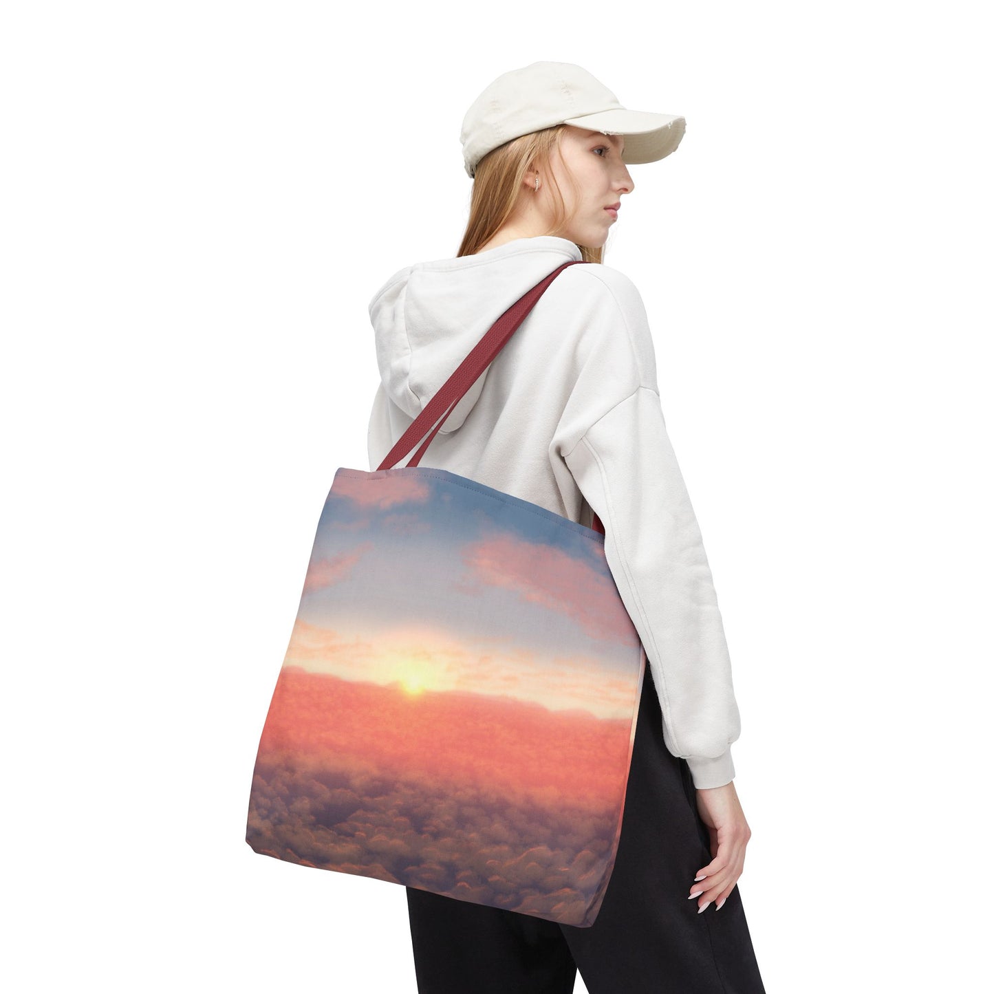 Sunset Sky Tote Bag, Beach Tote, Travel Bag, Reusable Shopper, Gift for Her, Bohemian Style Bag