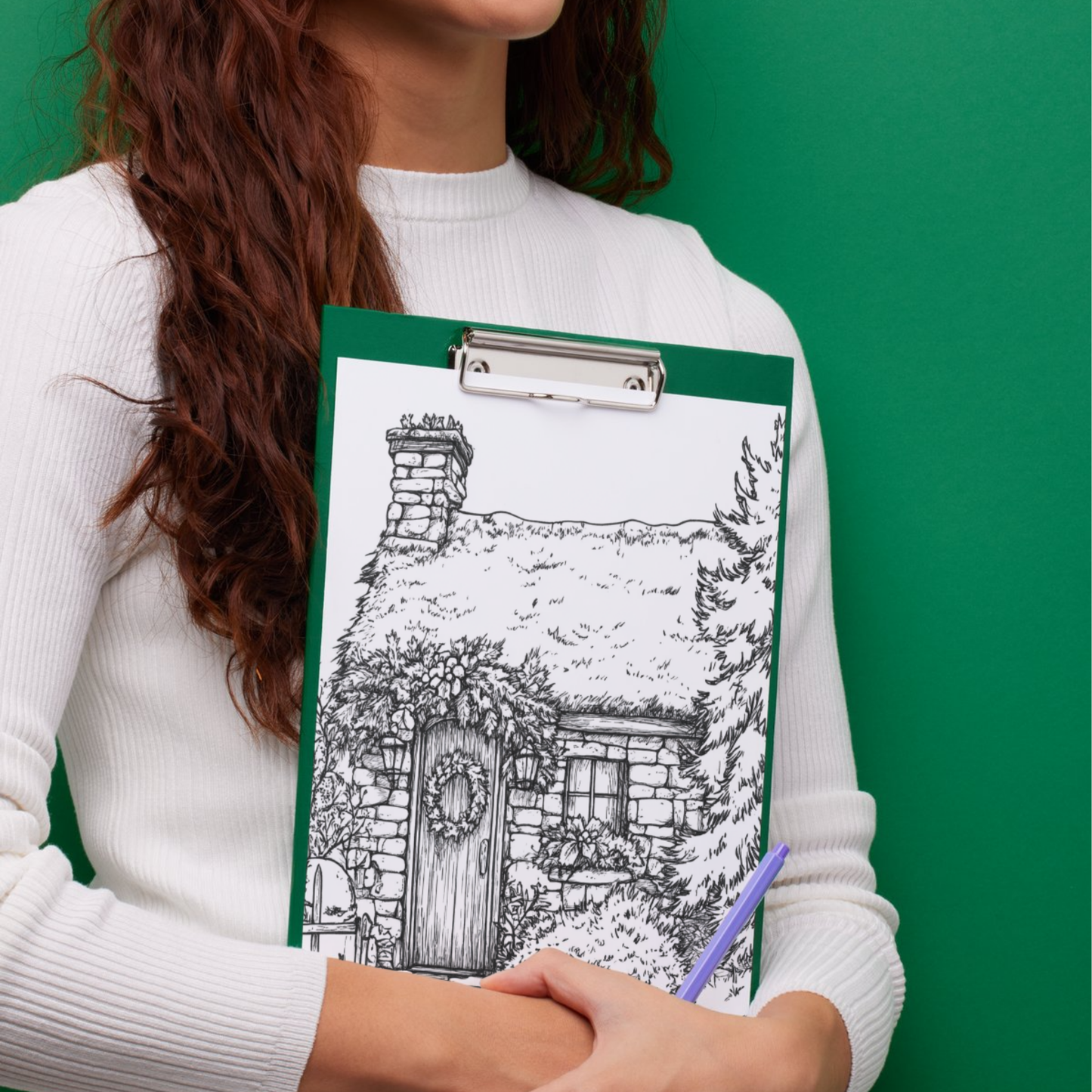 Cozy Rustic Christmas: Cozy Coloring Book