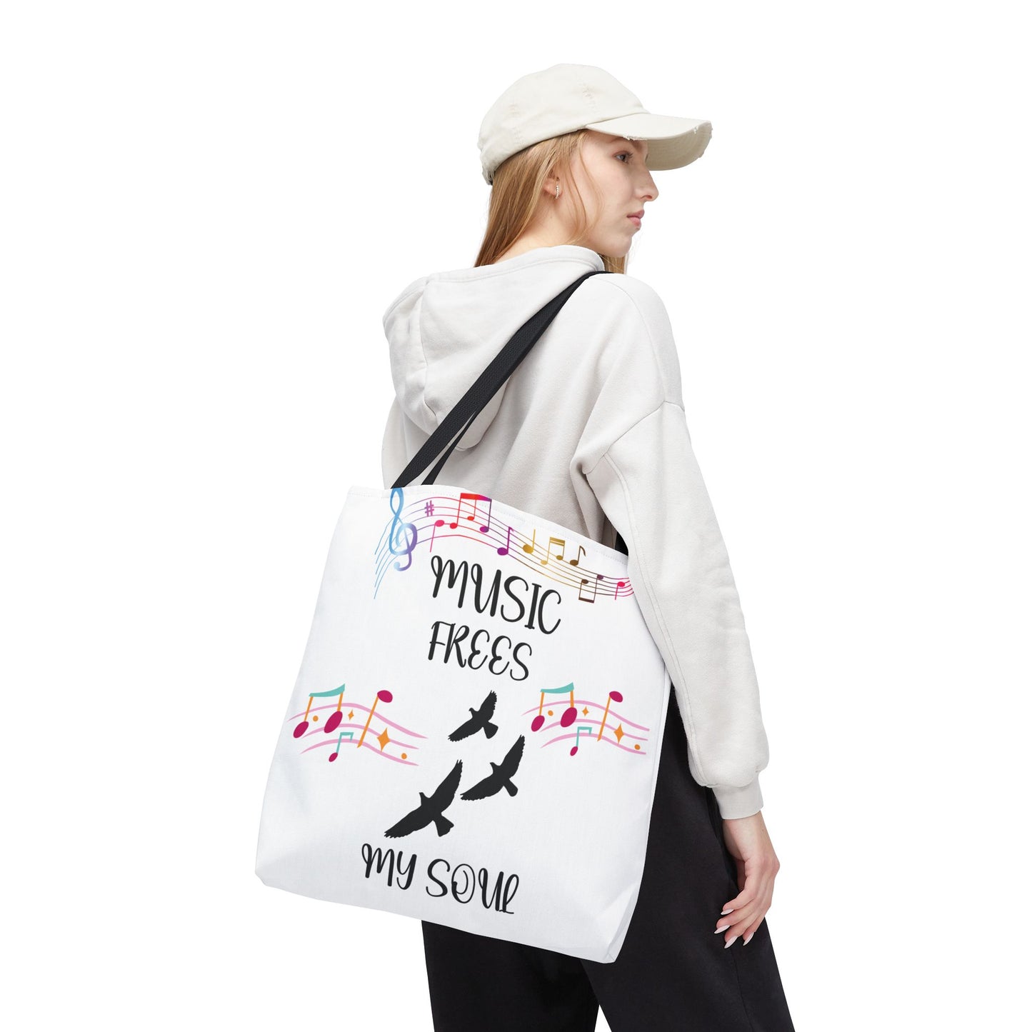 Musical Tote Bag - Express Your Love for Music, Perfect Gift for Musicians, Music Lovers, Festivals, and Everyday Use