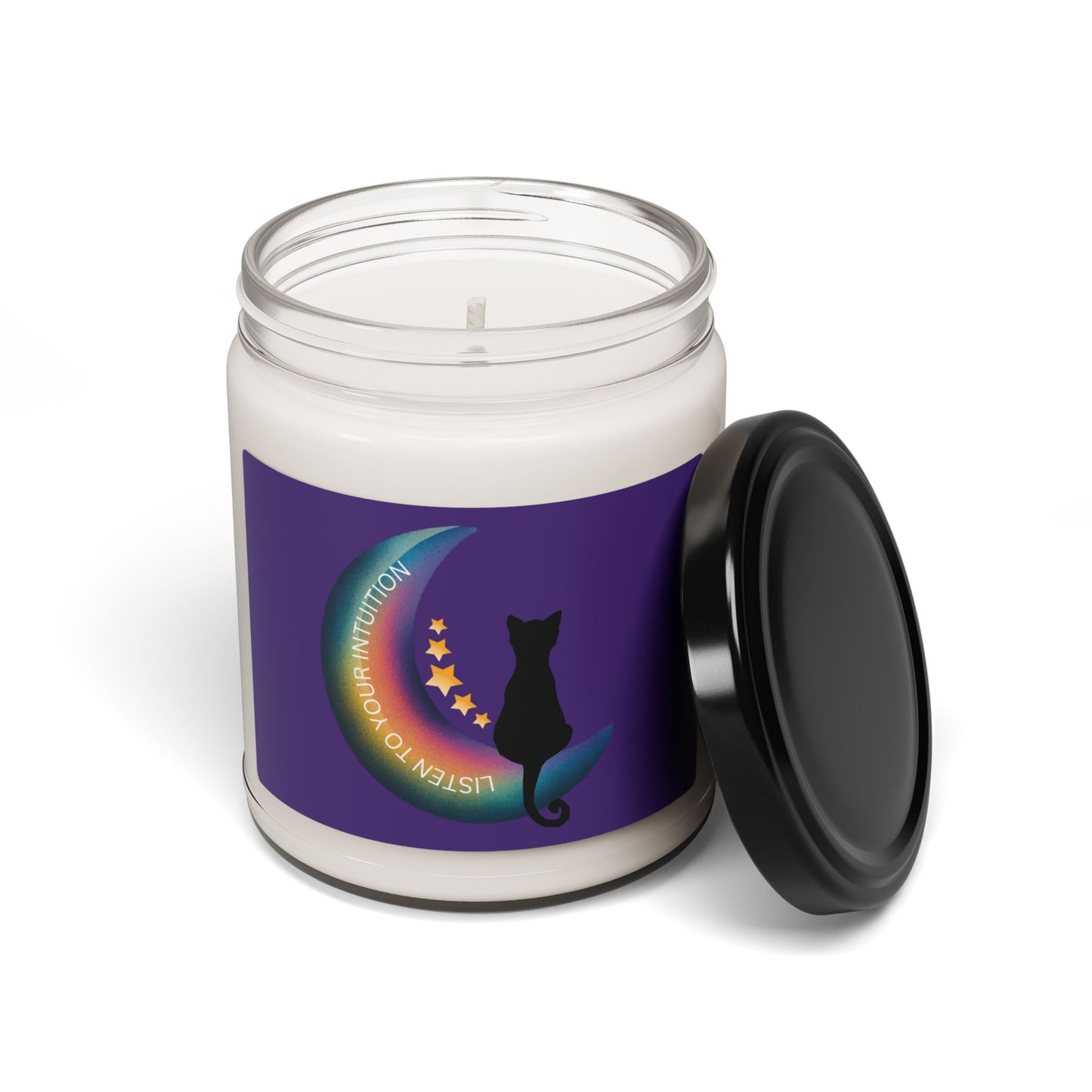 Mystical Cat Scented Candle, 9oz Aromatherapy, Home Decor, Witchy Gift, Candle for Relaxation, Cozy Vibe