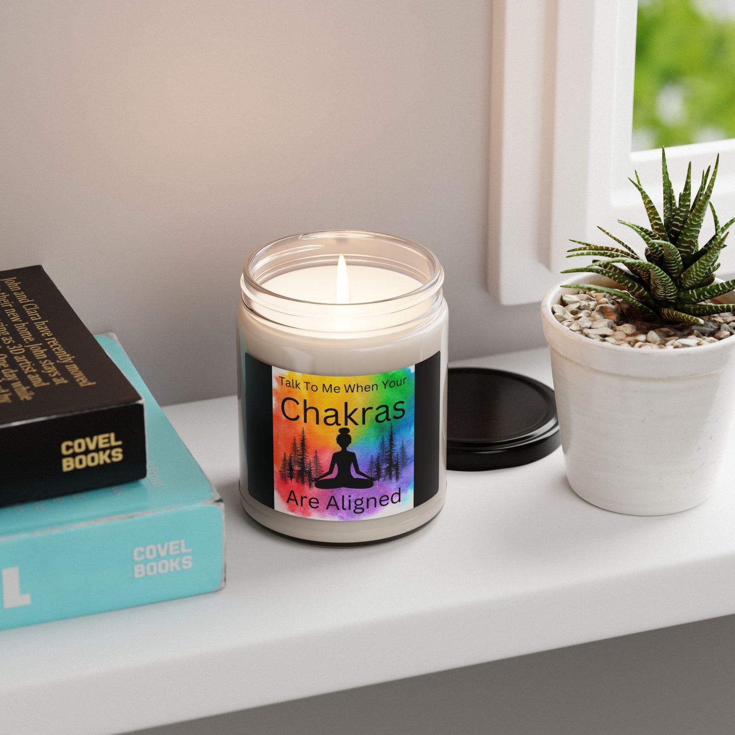 Chakra Scented Soy Candle, Aromatherapy Gift, Meditation Decor, Stress Relief Candle, Spiritual Home Fragrance, Self-Care Essential