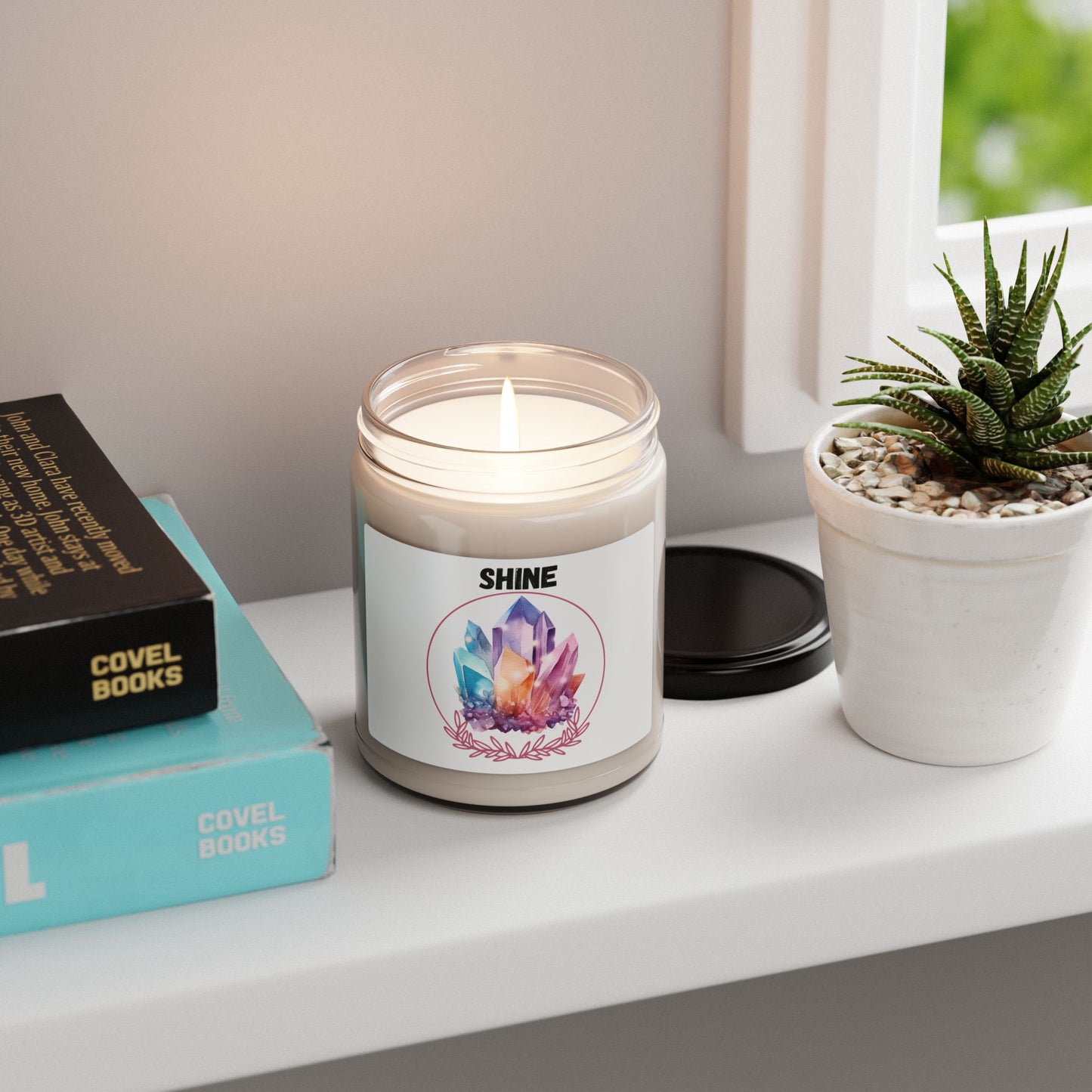 Shine Scented Soy Candle - Aromatherapy Gift, Crystal Decor, Home Fragrance, Relaxation Gift, Home Decor