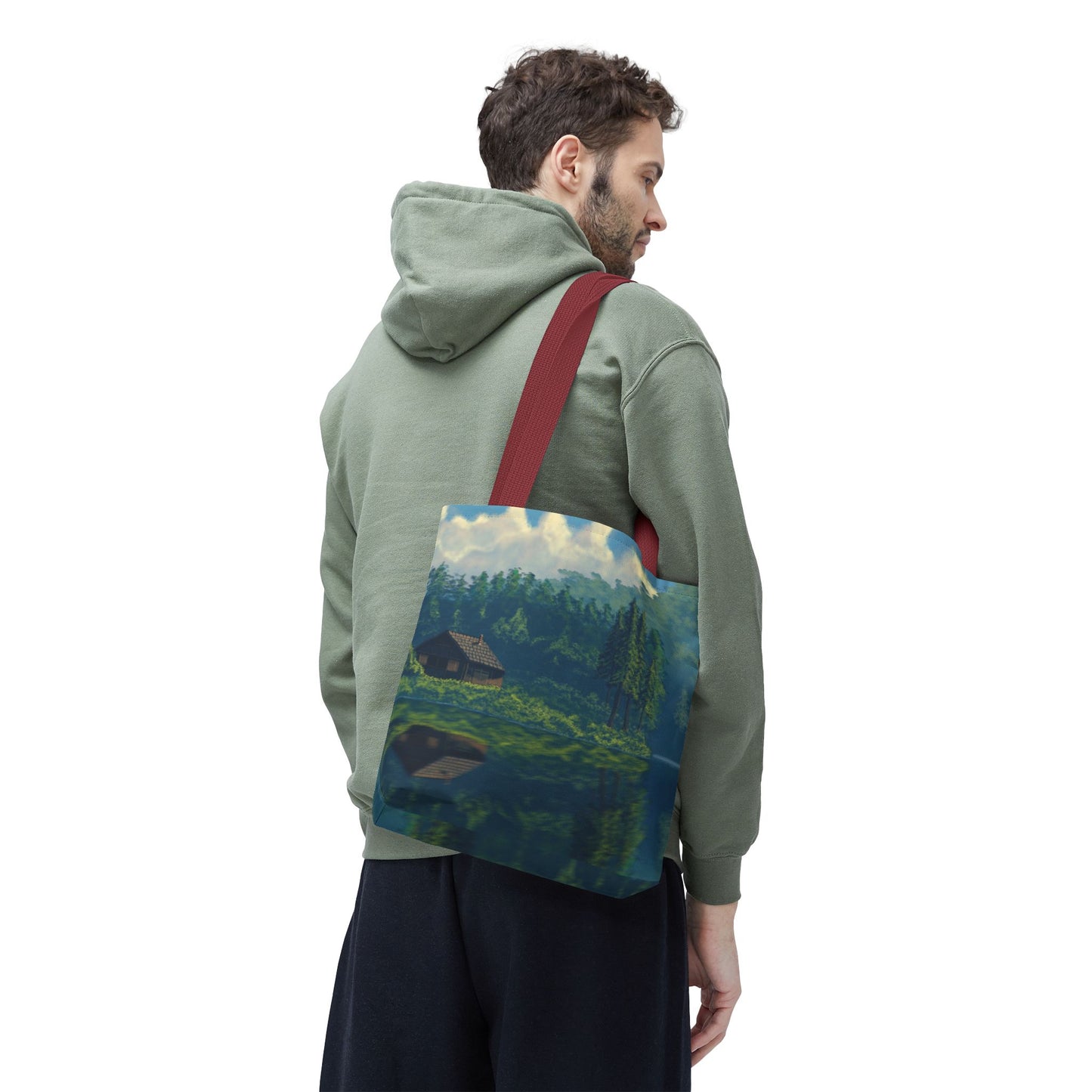 Nature Inspired Tote Bag, Reusable Shopping Bag, Beach Bag, Weekend Getaway Bag, Outdoor Lovers Gift, Camping Bag