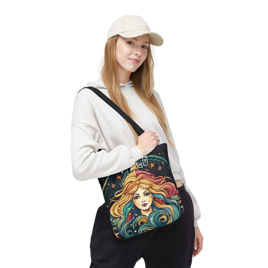 Virgo Zodiac Tote Bag, Astrology Handbag, Celestial Gift for Her, Reusable Shopping Bag, Horoscope Tote, Cosmic Art Bag, Book Bag