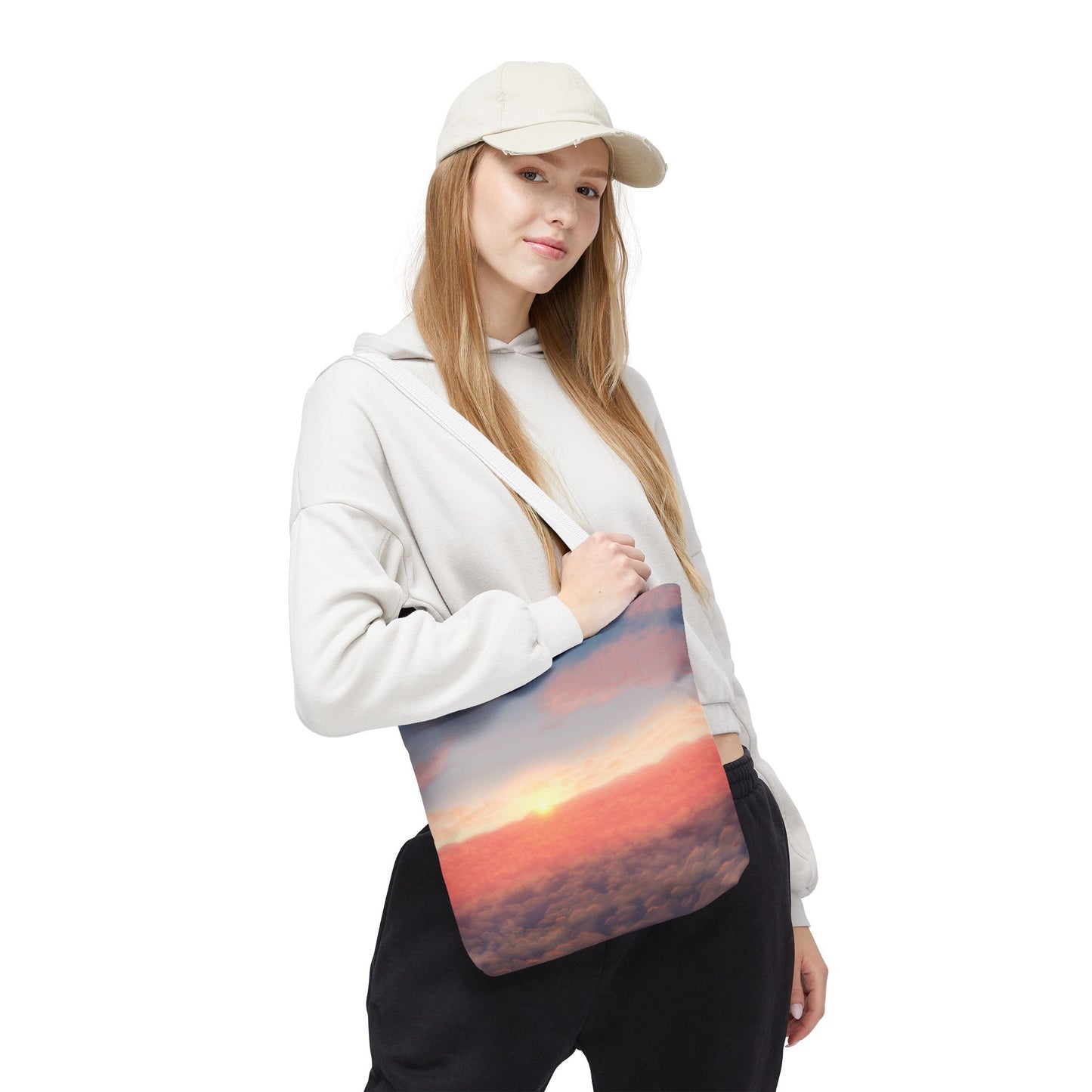 Sunset Sky Tote Bag, Beach Tote, Travel Bag, Reusable Shopper, Gift for Her, Bohemian Style Bag