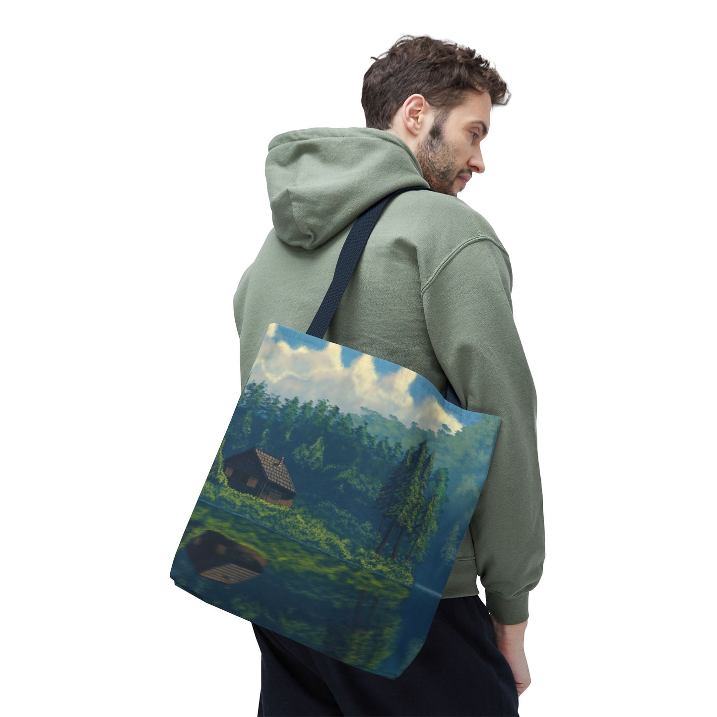 Nature Inspired Tote Bag, Reusable Shopping Bag, Beach Bag, Weekend Getaway Bag, Outdoor Lovers Gift, Camping Bag