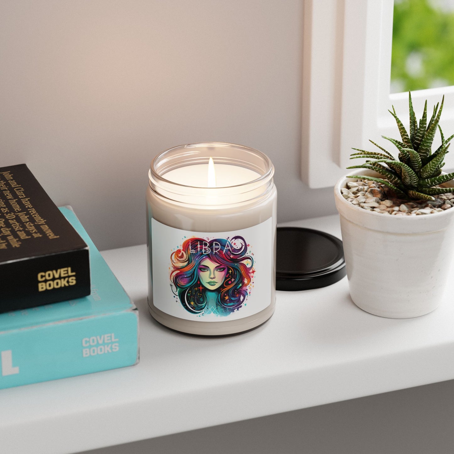 Libra Zodiac Scented Soy Candle, Astrology Gift, Spiritual Decor, Birthday Present, Candle for Home