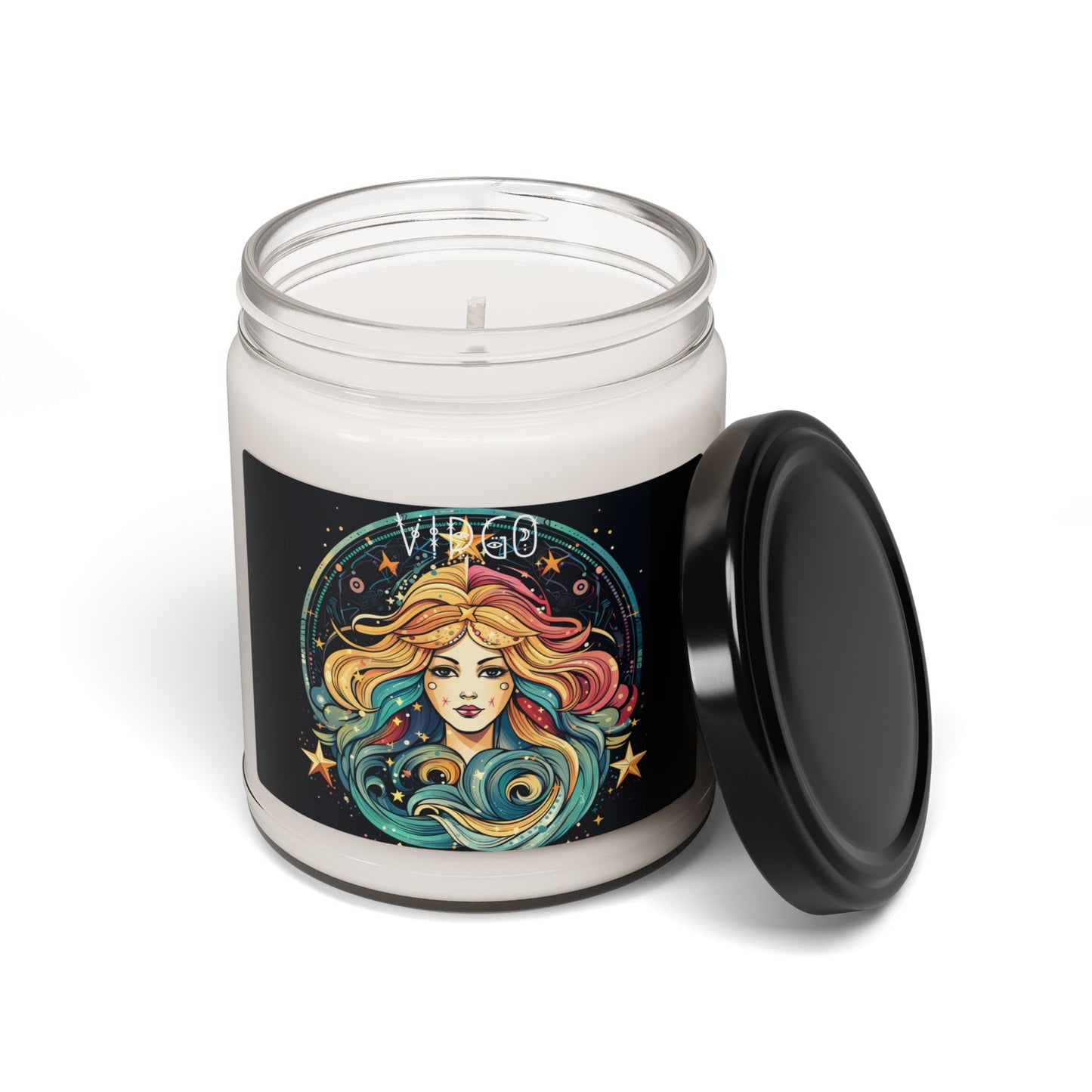 Virgo Scented Soy Candle, Zodiac Gift for Astrology Lovers, Home Decor, Relaxation, Birthday Gift, Self-Care, 9oz Candle