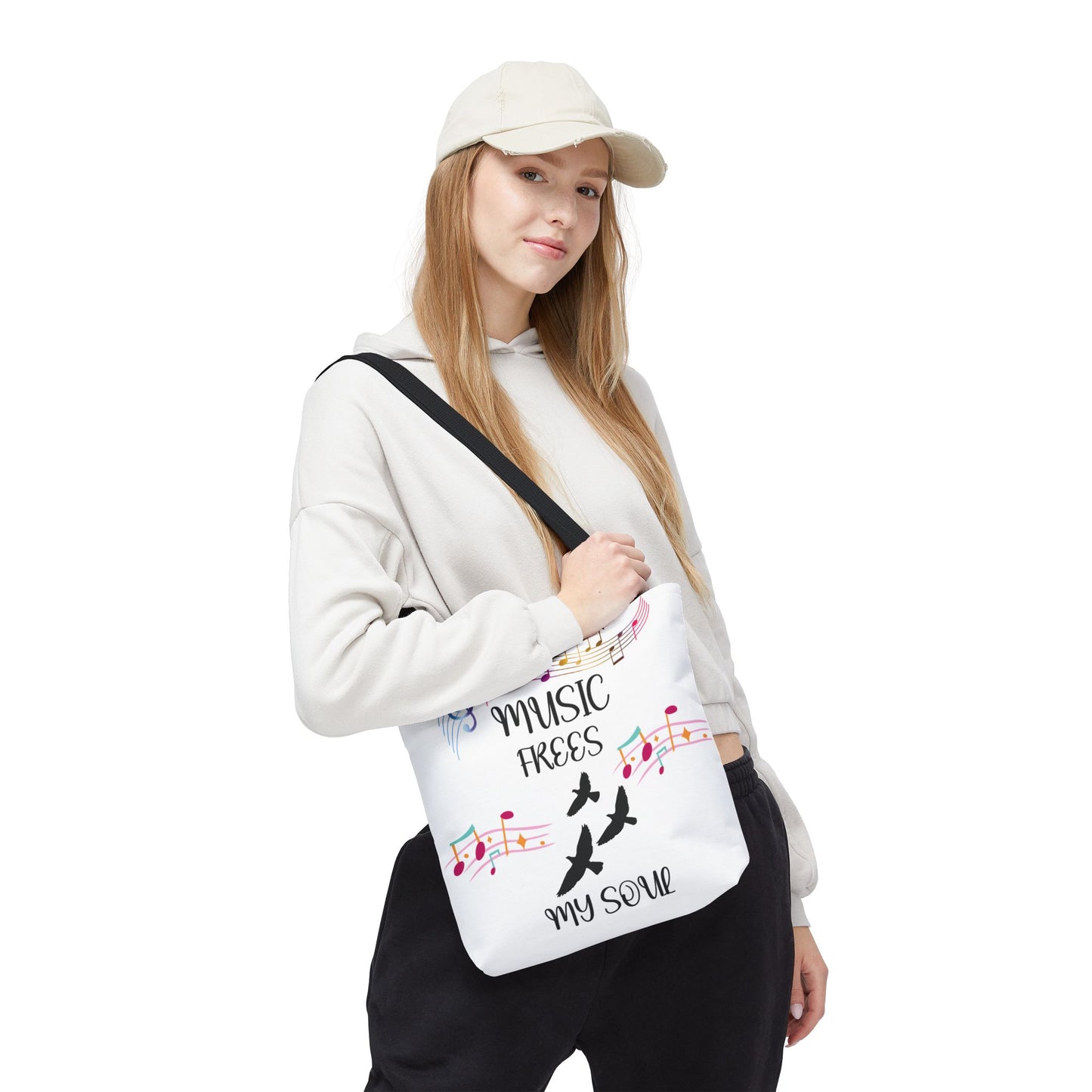 Musical Tote Bag - Express Your Love for Music, Perfect Gift for Musicians, Music Lovers, Festivals, and Everyday Use