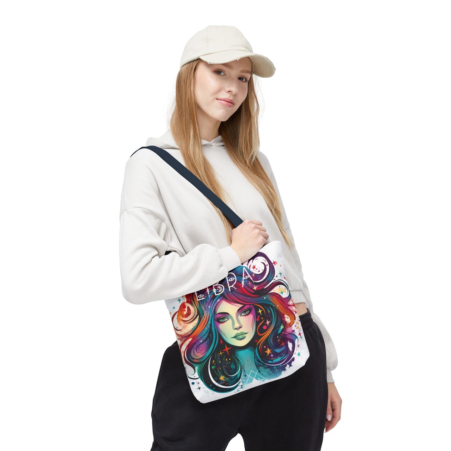 Libra Zodiac Tote Bag, Astrology Gift, Colorful Libra Art Bag, Horoscope Tote, Libra Sign Accessories, Unique Astrology Merchandise