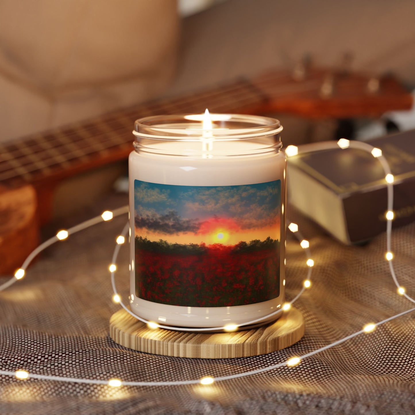 Serene Sunset Scented Soy Candle, Relaxing Aromatherapy Gift, Eco-Friendly Candle, Home Décor, Self-Care Essential