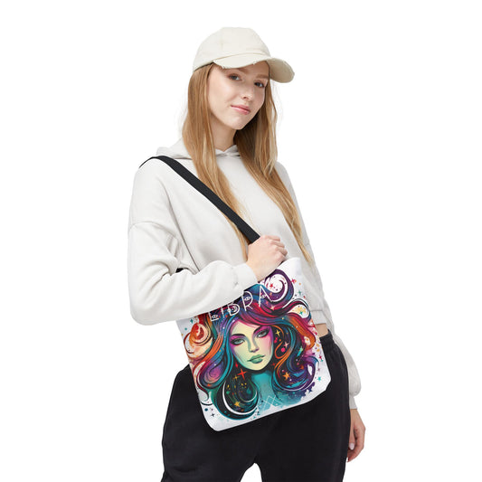Libra Zodiac Tote Bag, Astrology Gift, Colorful Libra Art Bag, Horoscope Tote, Libra Sign Accessories, Unique Astrology Merchandise