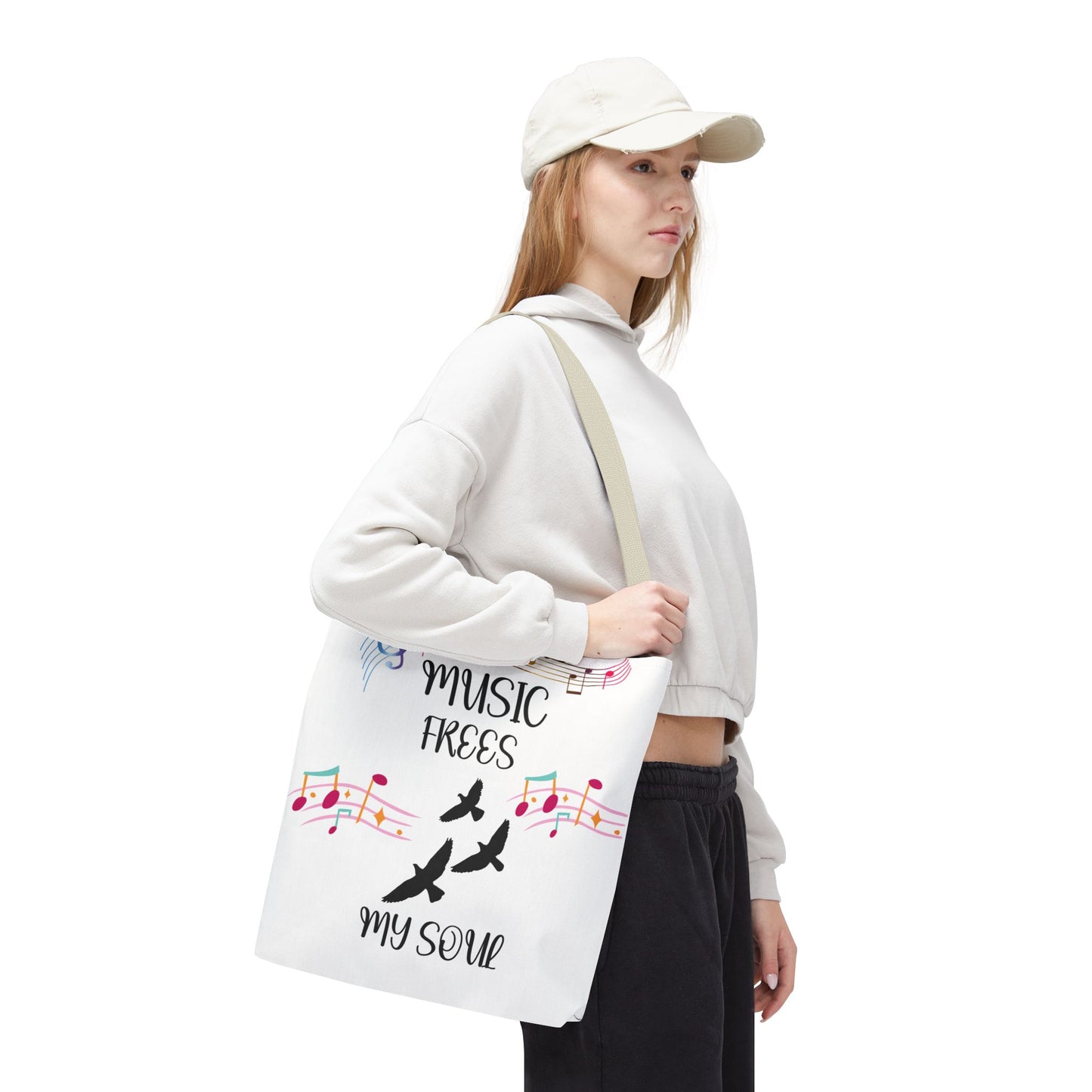 Musical Tote Bag - Express Your Love for Music, Perfect Gift for Musicians, Music Lovers, Festivals, and Everyday Use