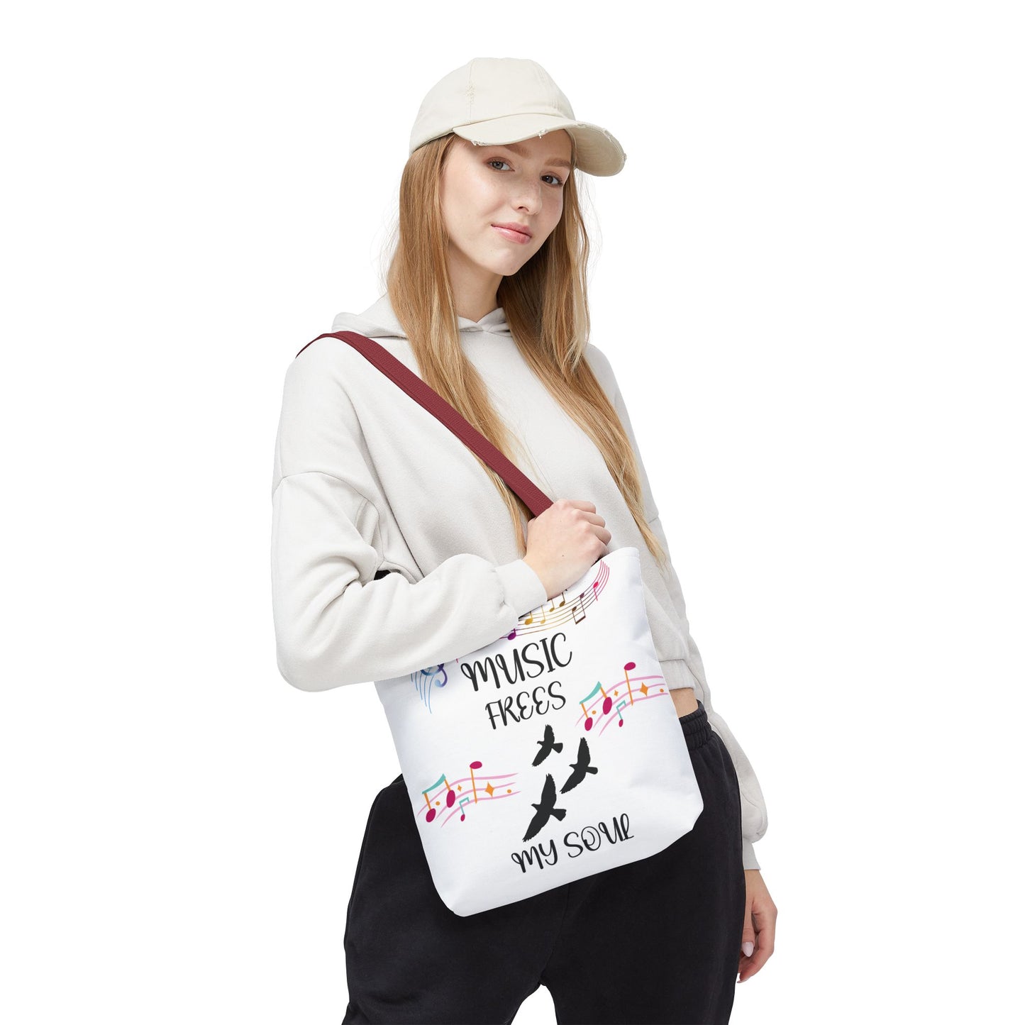 Musical Tote Bag - Express Your Love for Music, Perfect Gift for Musicians, Music Lovers, Festivals, and Everyday Use