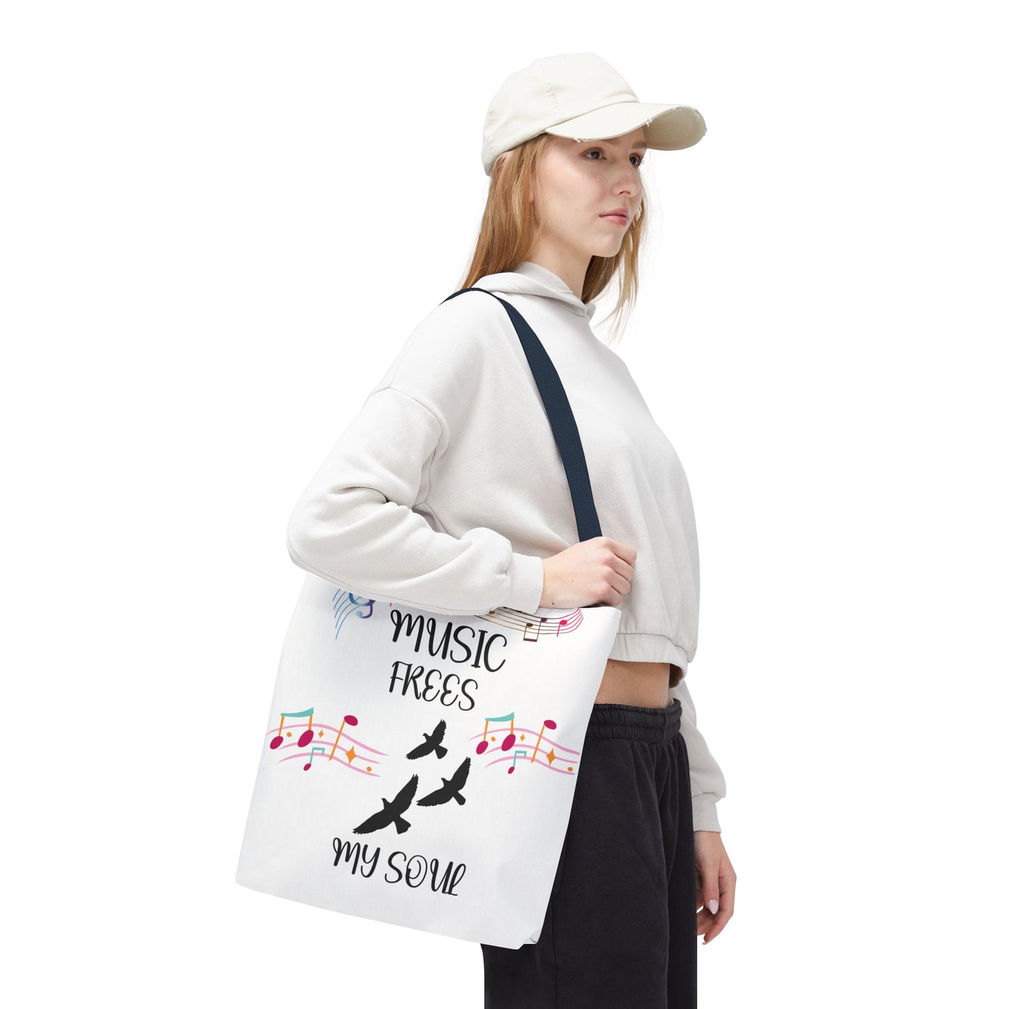 Musical Tote Bag - Express Your Love for Music, Perfect Gift for Musicians, Music Lovers, Festivals, and Everyday Use