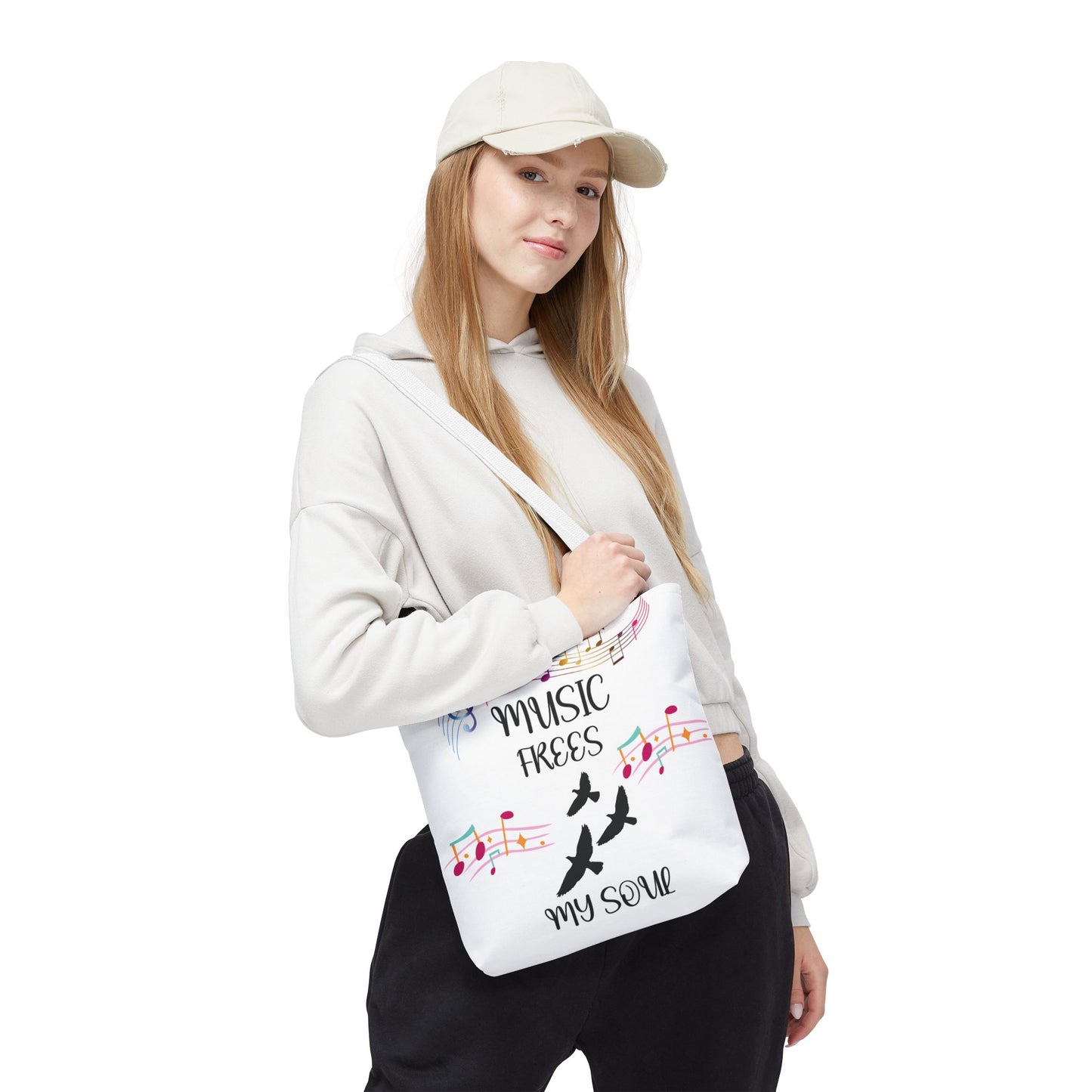 Musical Tote Bag - Express Your Love for Music, Perfect Gift for Musicians, Music Lovers, Festivals, and Everyday Use