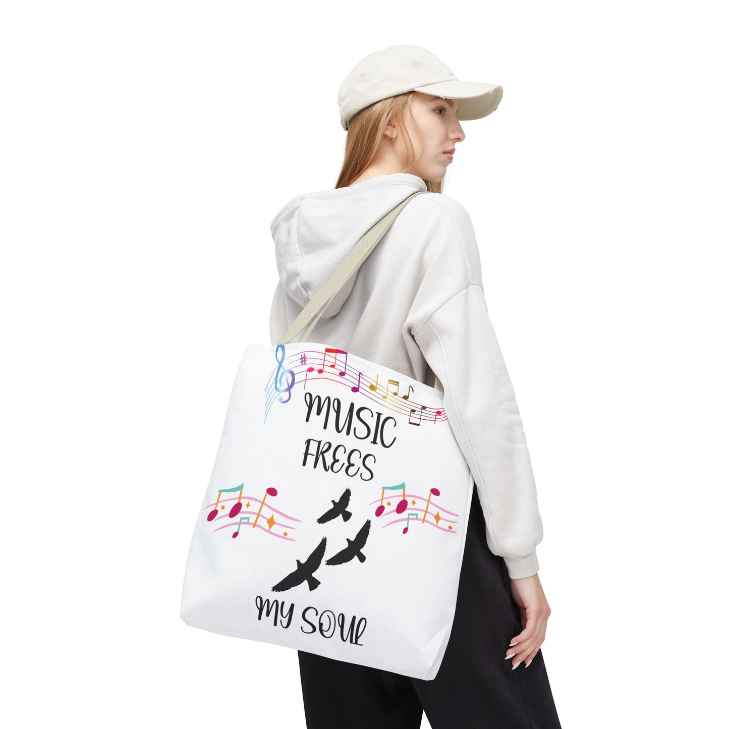 Musical Tote Bag - Express Your Love for Music, Perfect Gift for Musicians, Music Lovers, Festivals, and Everyday Use