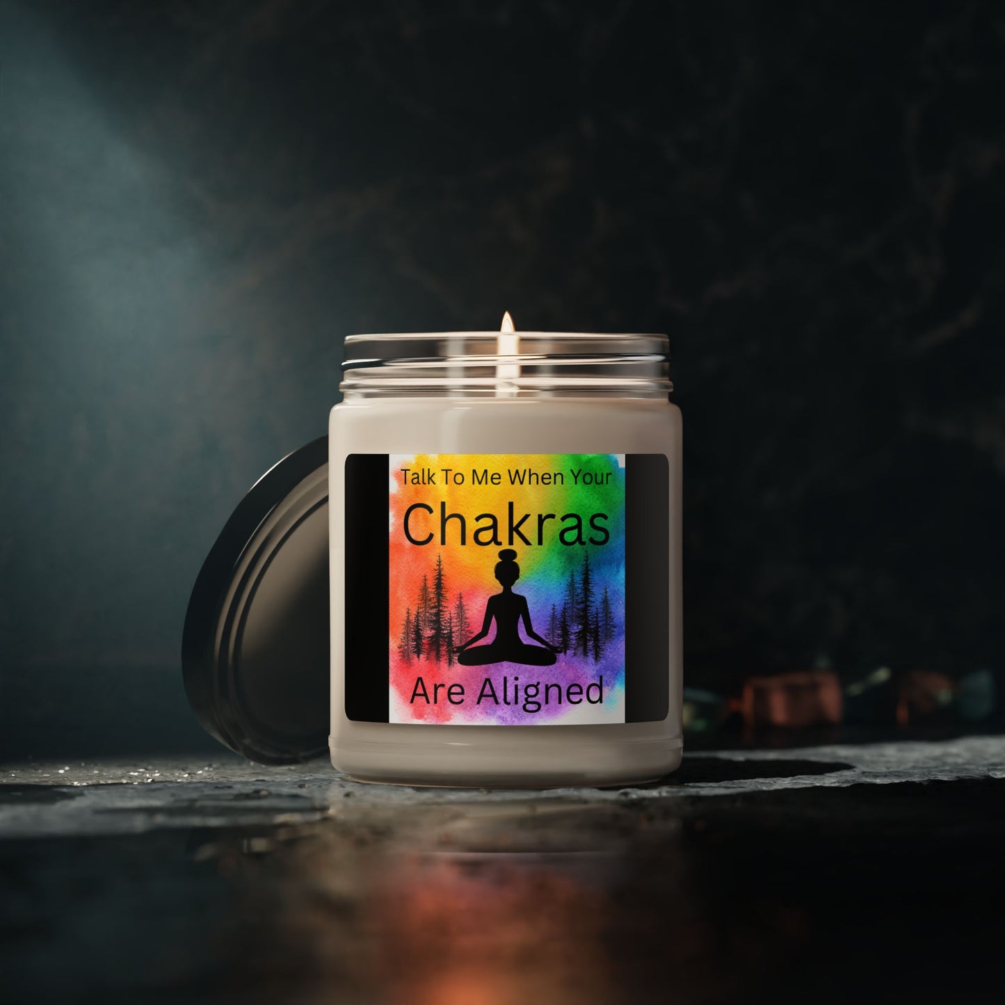 Chakra Scented Soy Candle, Aromatherapy Gift, Meditation Decor, Stress Relief Candle, Spiritual Home Fragrance, Self-Care Essential