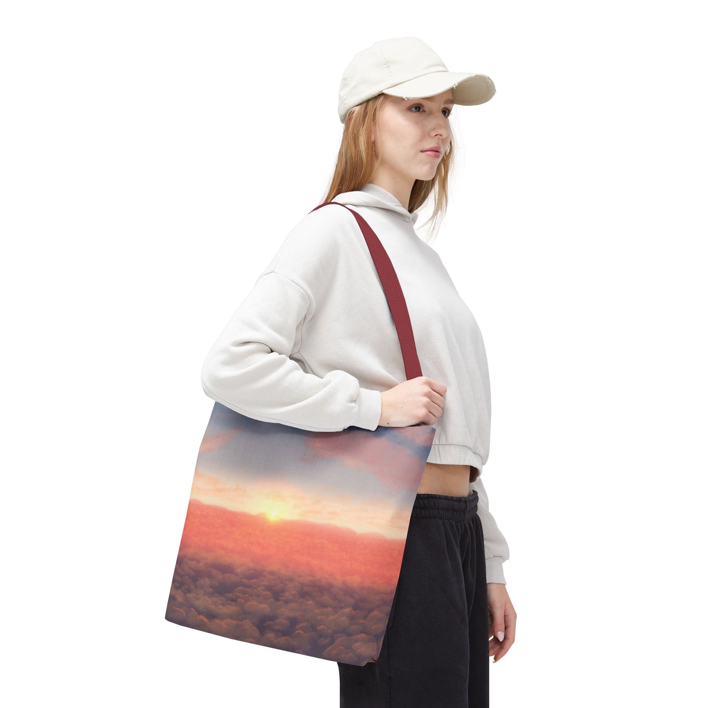 Sunset Sky Tote Bag, Beach Tote, Travel Bag, Reusable Shopper, Gift for Her, Bohemian Style Bag