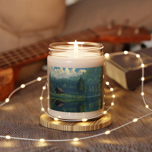 Tranquil Nature Scene Scented Soy Candle, 9oz Candle - Cozy Home Decor, Self-Care Gift, Relaxation Candle, Candle for Nature Lovers, [...]