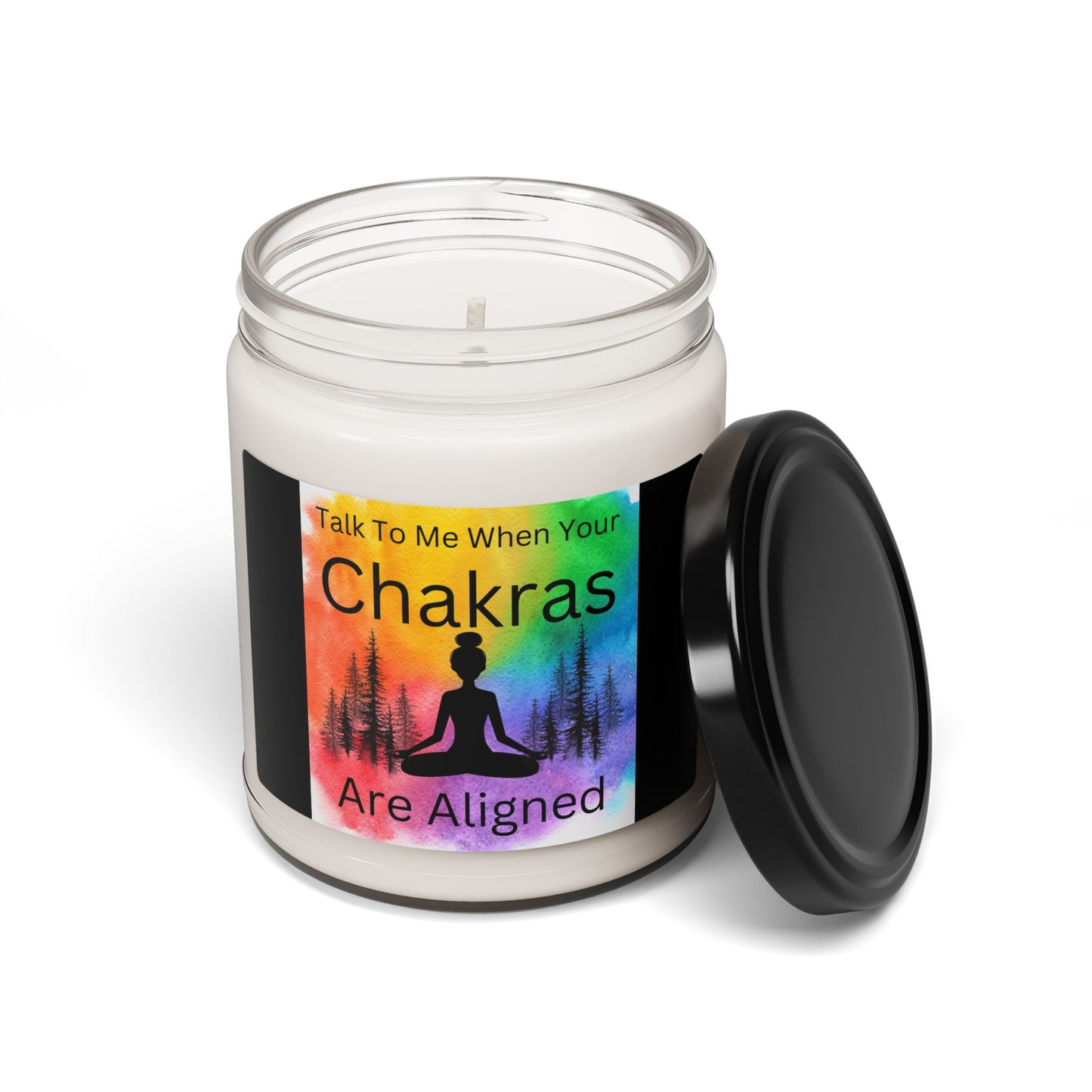 Chakra Scented Soy Candle, Aromatherapy Gift, Meditation Decor, Stress Relief Candle, Spiritual Home Fragrance, Self-Care Essential