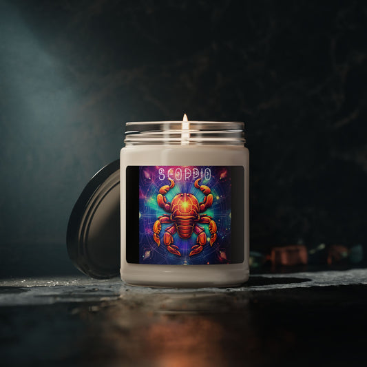 Zodiac Sign Candle: Scorpio Scented Soy Candle, Astrological Gift, Home Decor, Spiritual Healing, Astrology Lover's Candle