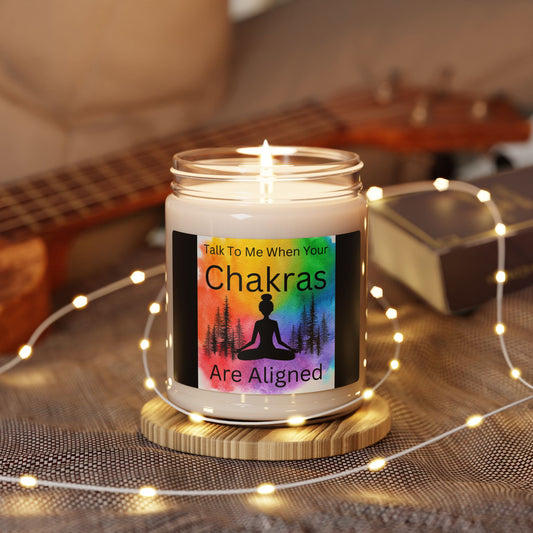 Chakra Scented Soy Candle, Aromatherapy Gift, Meditation Decor, Stress Relief Candle, Spiritual Home Fragrance, Self-Care Essential