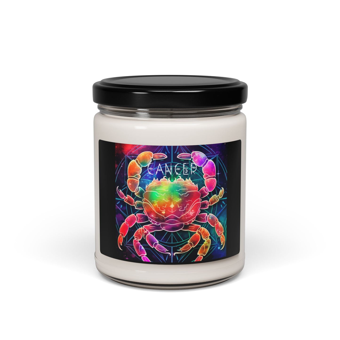 Vibrant Zodiac Cancer Soy Candle, Aromatherapy Candle, Birthday Gift, Home Decor, Spiritual Gift, Relaxation Candle
