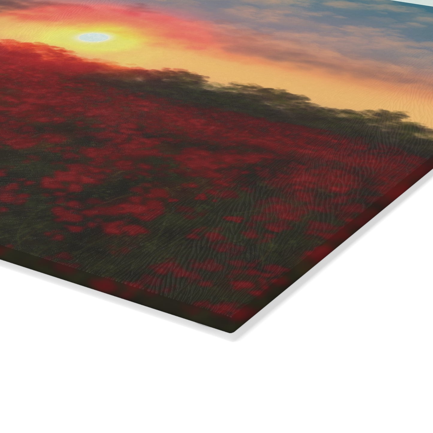 Sunset Glass Cutting Board, Kitchen Decor, Gift for Chefs, Unique Kitchenware, Wedding Gift, Housewarming Gift
