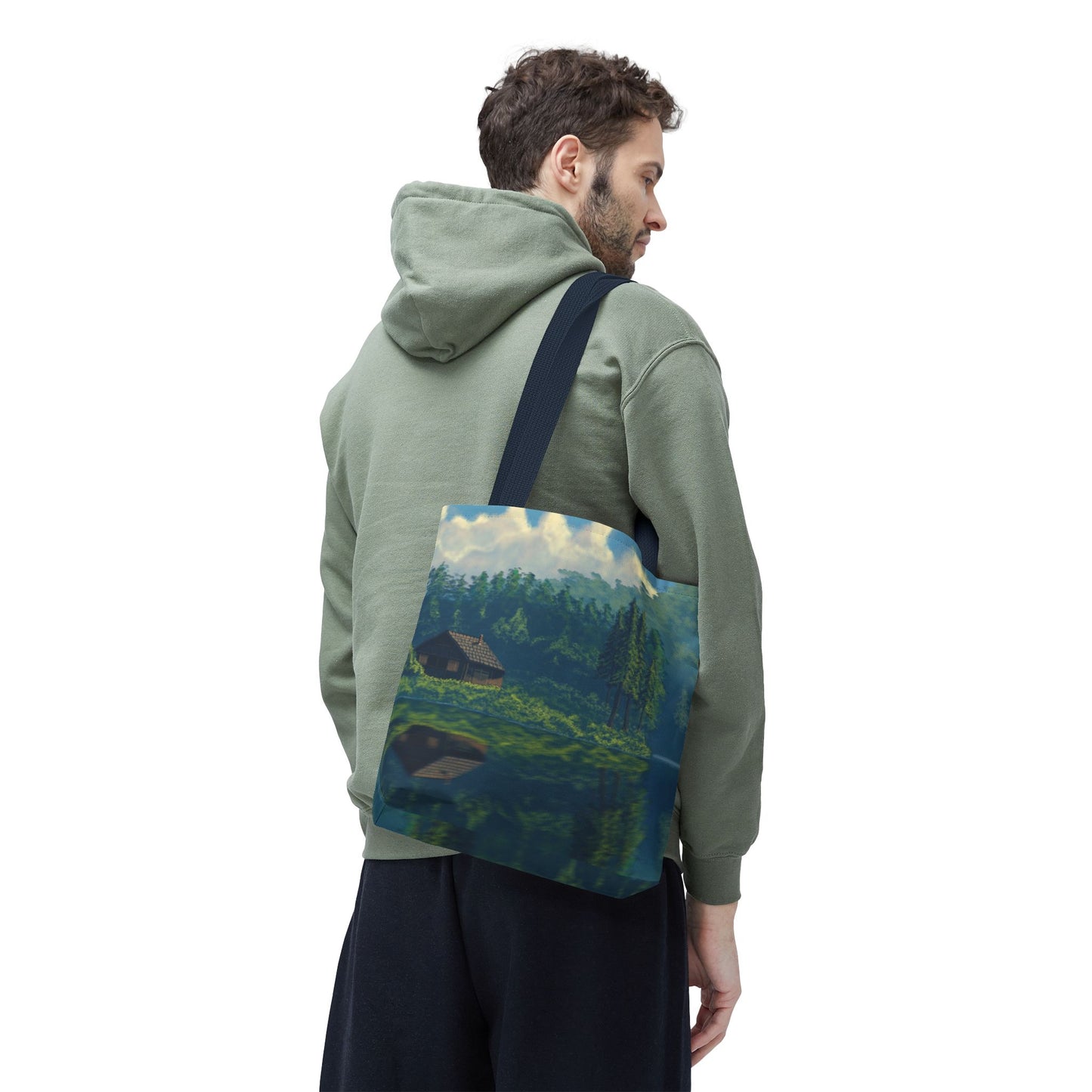 Nature Inspired Tote Bag, Reusable Shopping Bag, Beach Bag, Weekend Getaway Bag, Outdoor Lovers Gift, Camping Bag