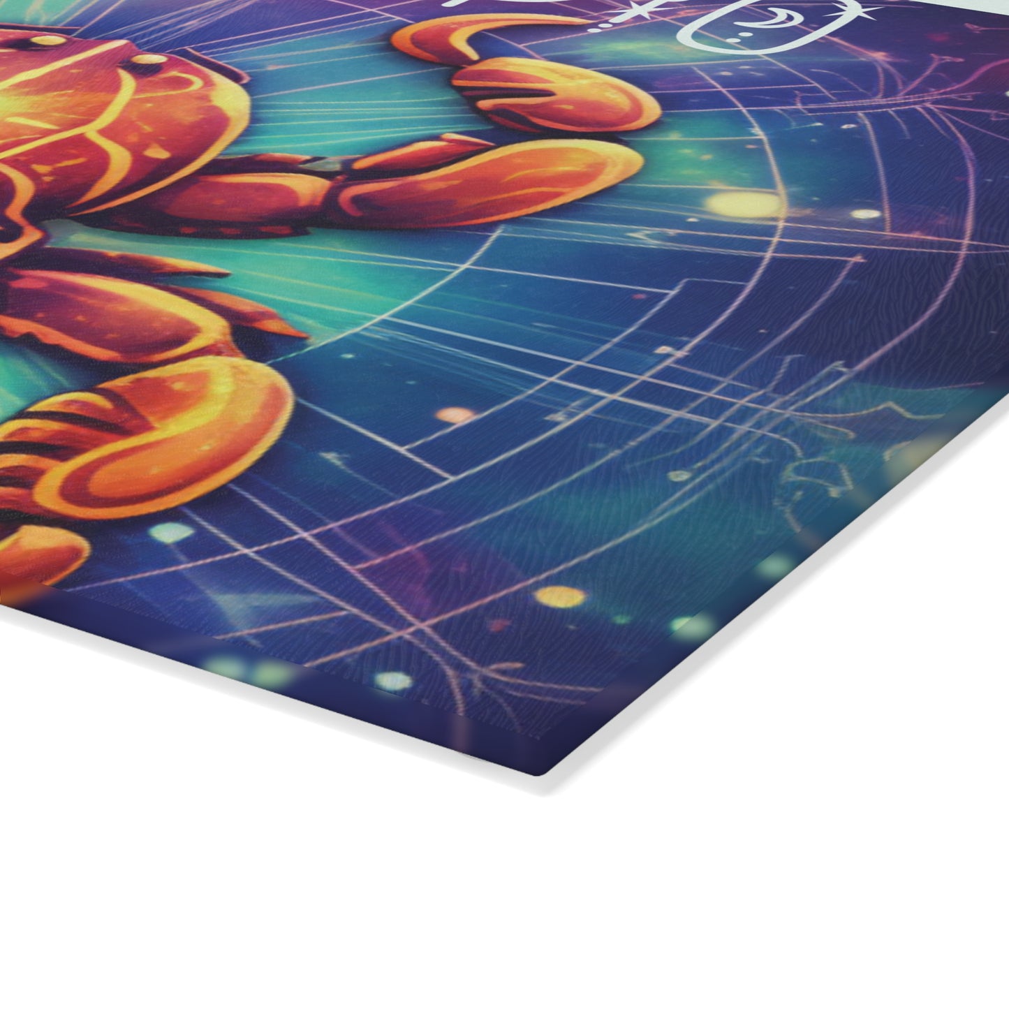 Astrological Scorpio Glass Cutting Board, Unique Kitchen Decor, Gift for Astrology Lovers, Home Barware, Perfect for Birthdays