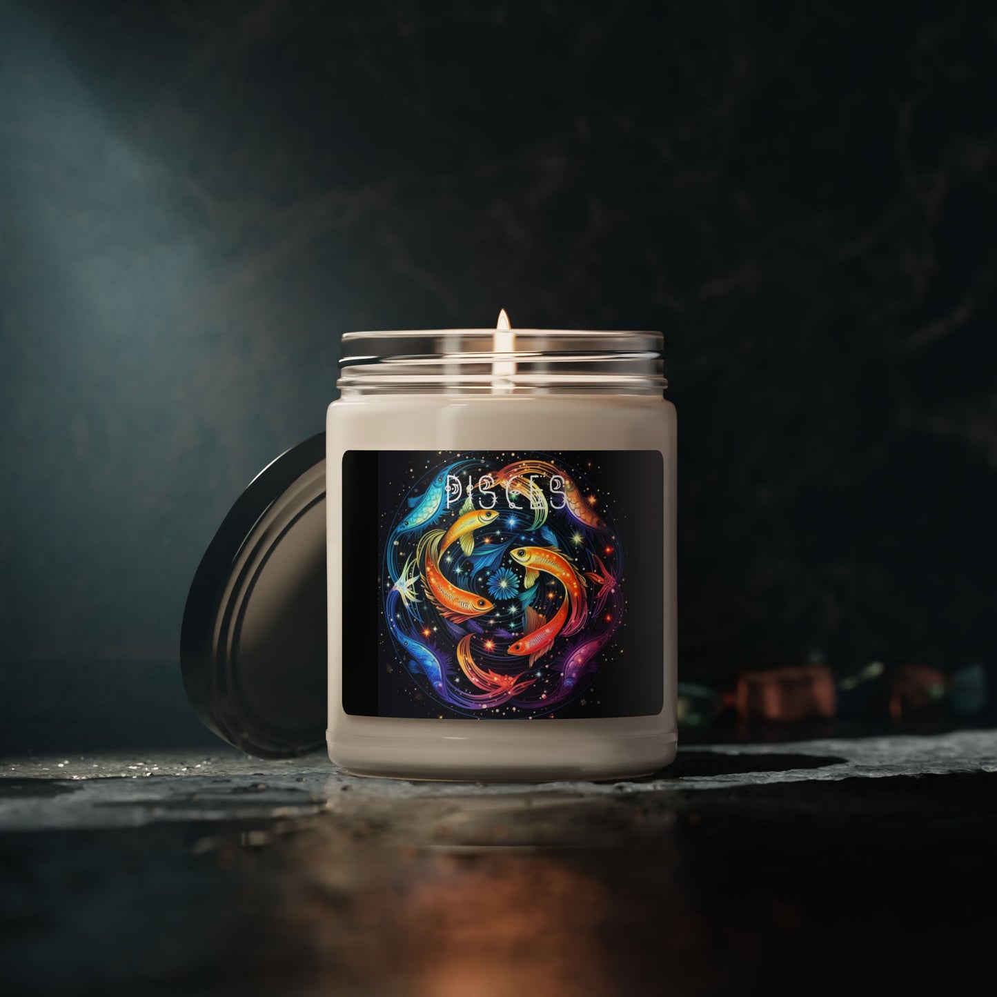Vibrant Zodiac Candle, Scented Soy Candle, Astrological Gifts, Home Decor, Astrology Lover Gift, Relaxation Essentials, Unique Candle