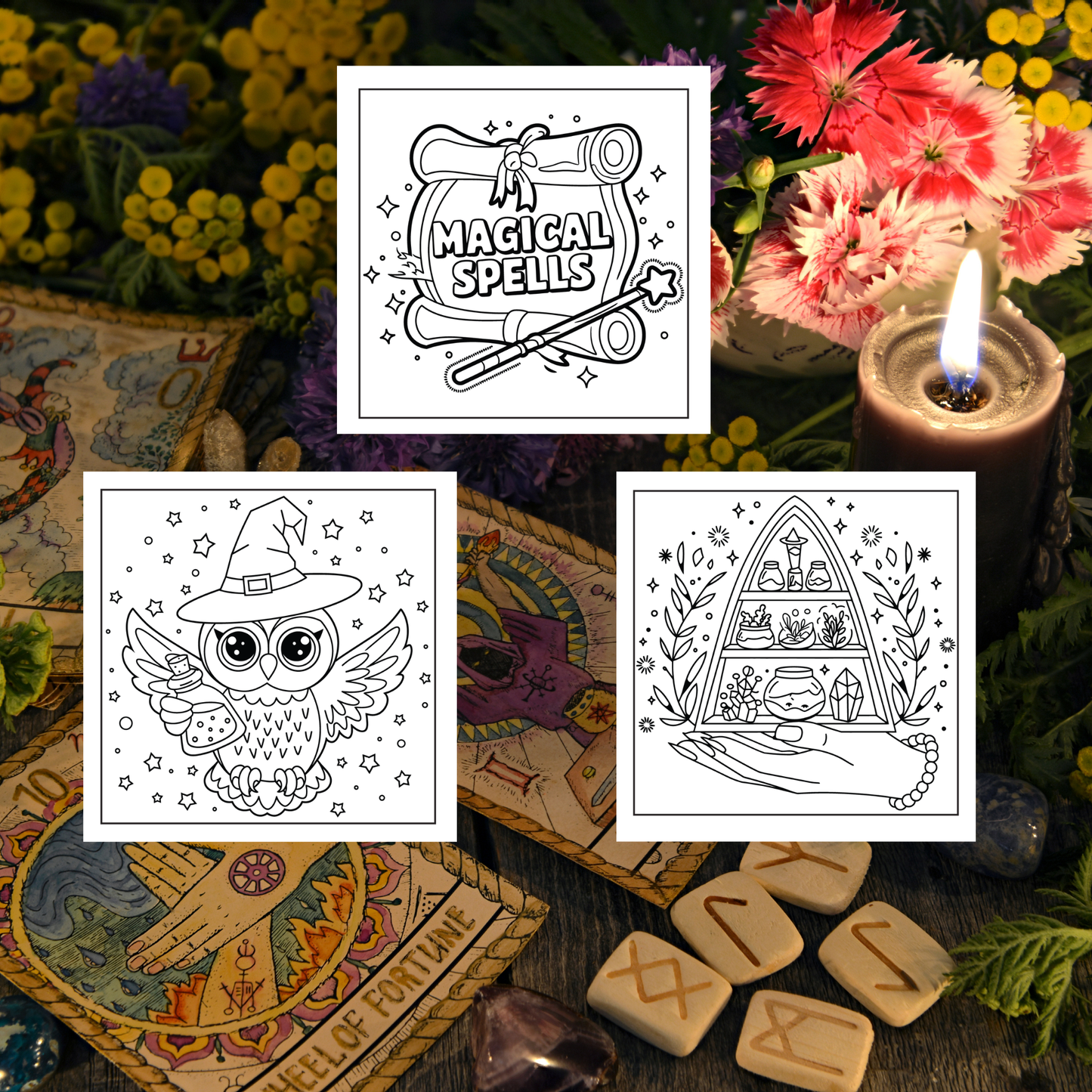 Bold And Easy Witch Stuff: Bold And Easy Halloween Coloring Book