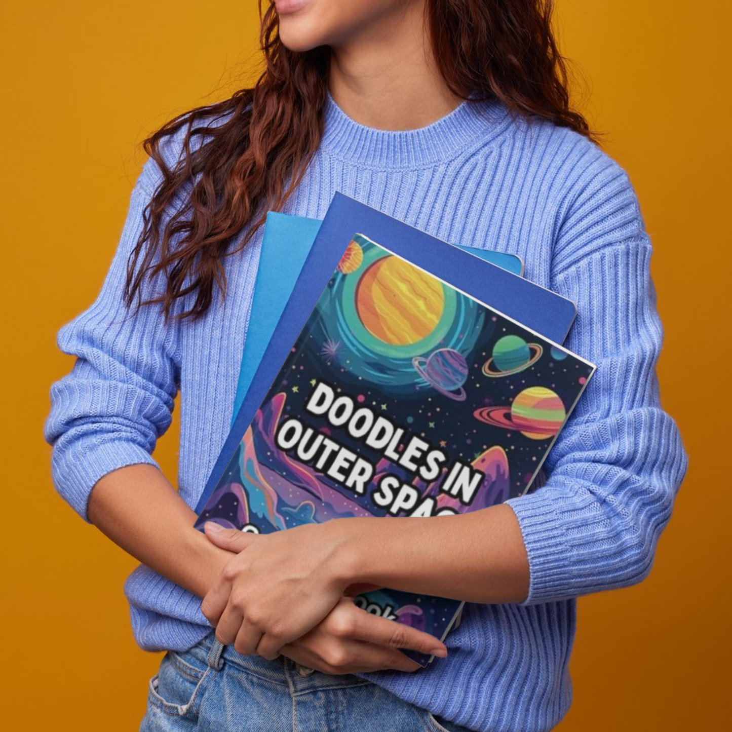 Doodles In Outer Space: A fun magical coloring book