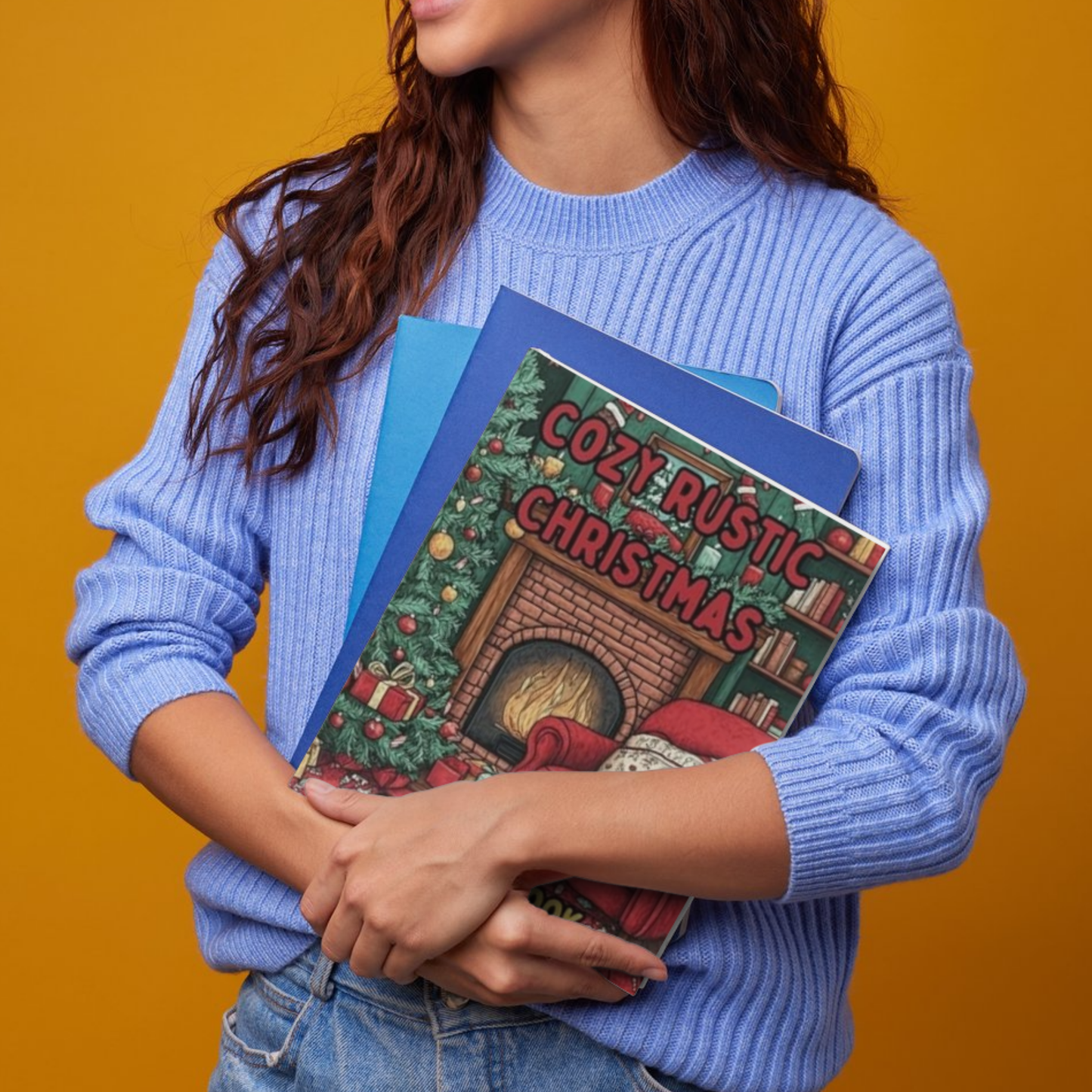 Cozy Rustic Christmas: Cozy Coloring Book