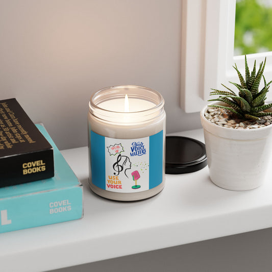 Scented Soy Candle - Use Your Voice, Aromatic Gift, Home Décor, Relaxation, Empowerment, Inspirational Candle