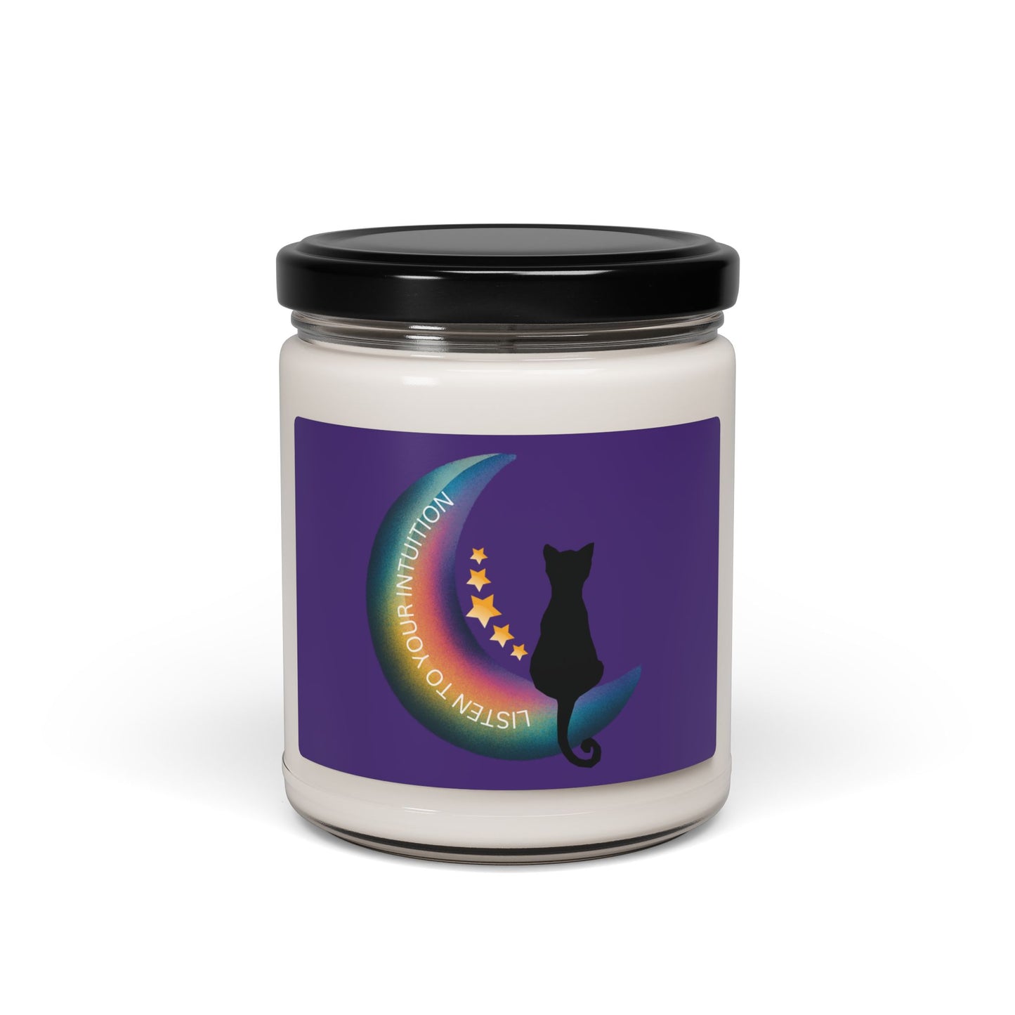 Mystical Cat Scented Candle, 9oz Aromatherapy, Home Decor, Witchy Gift, Candle for Relaxation, Cozy Vibe