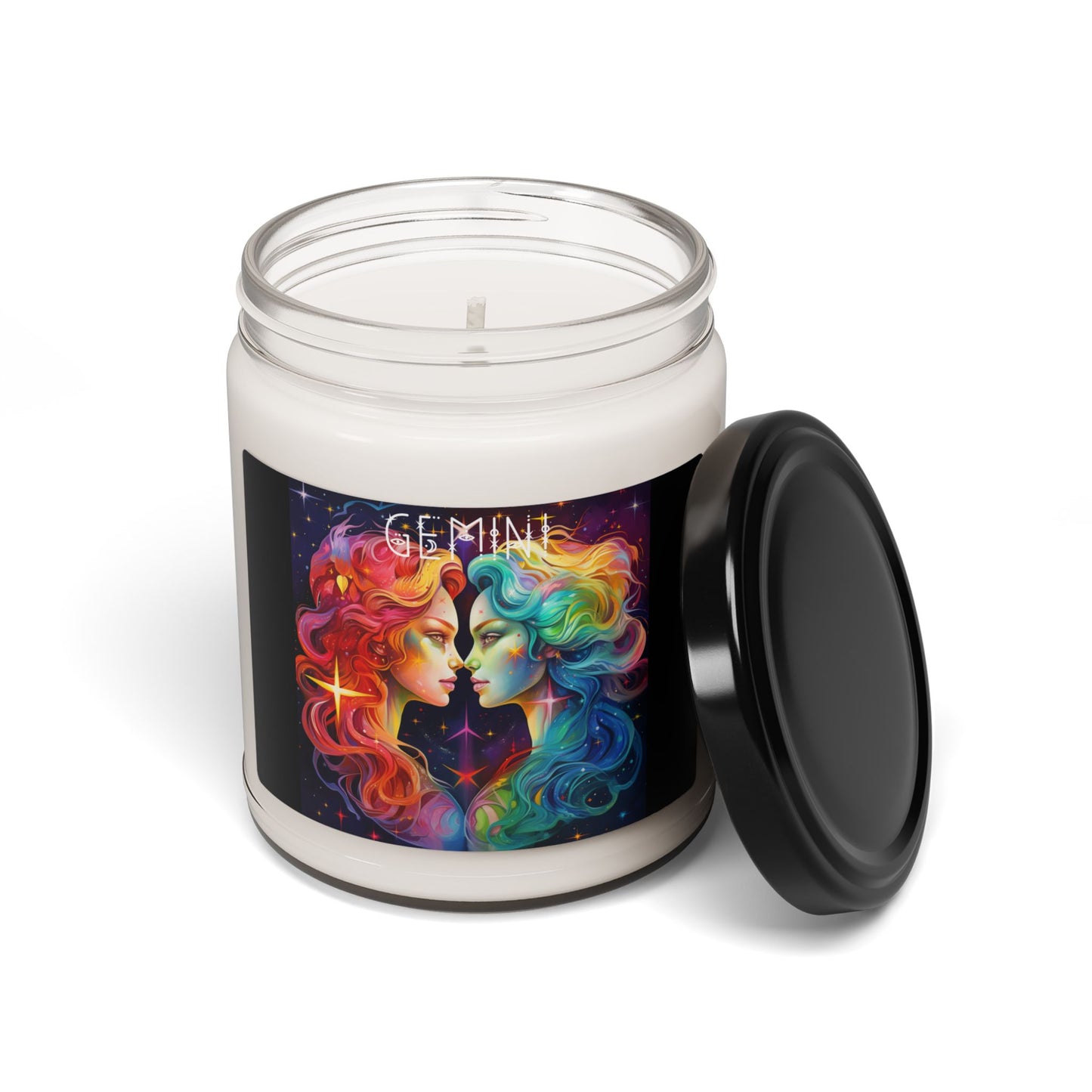 Gemini Zodiac Scented Candle | Colorful Soy Wax Candle, Astrology Gift, Home Decor, Relaxation, Spiritual Gift